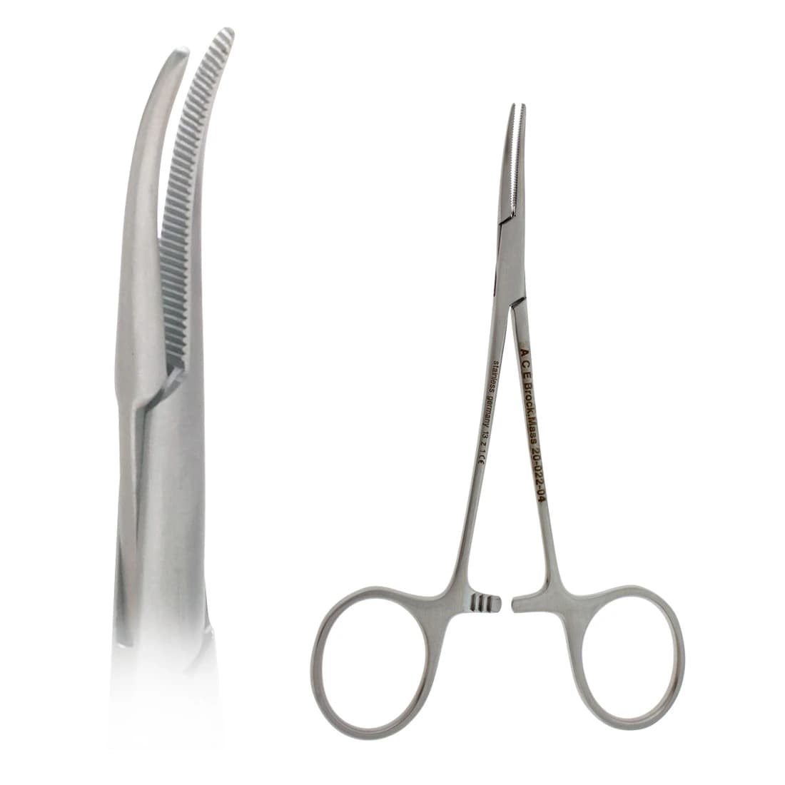 Halsted Mosquito Forceps, Curved, 4-3/4", Stainless Steel, Each - Halsted Mosquito Forcep XtraLt - Image 1