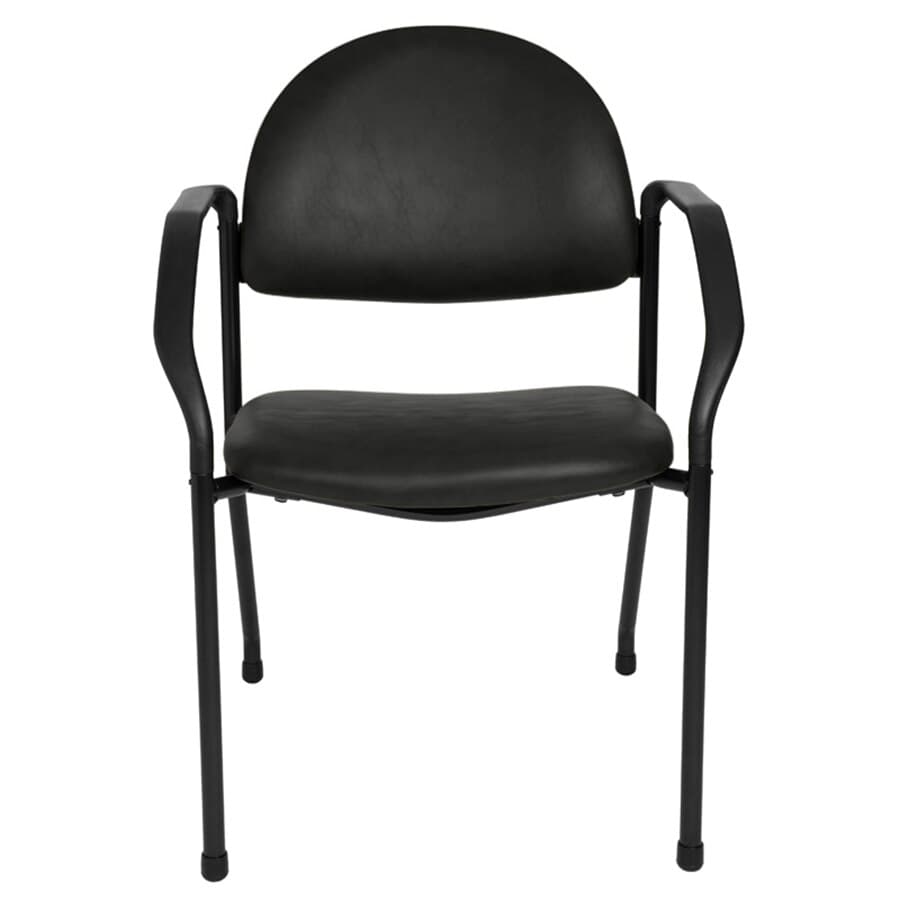 Brewer Chair Side Chair, Black Satin Steel Tube Frame, 250 lb Capacity thumbnail 2