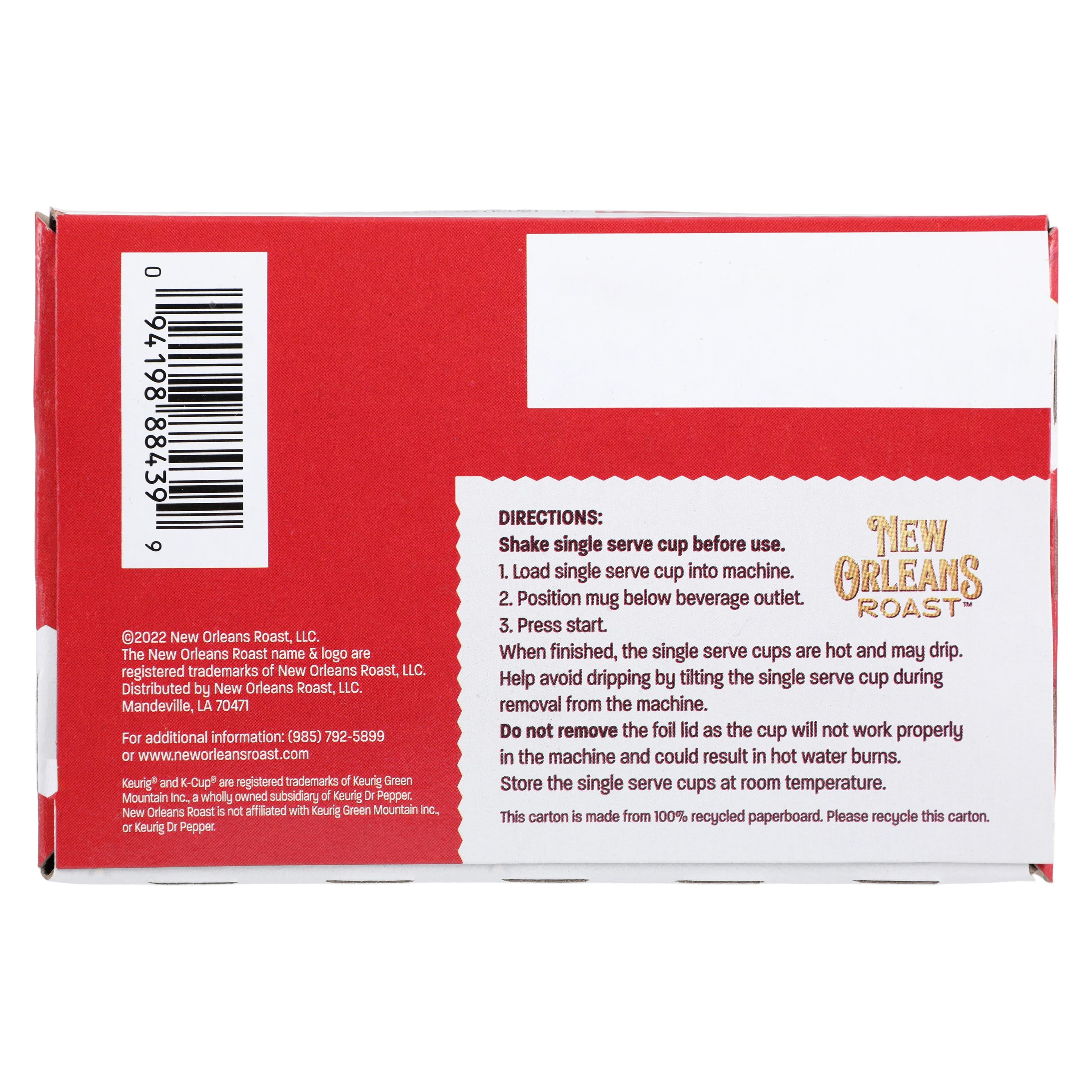 New Orleans Roast Medium Roast Single Serve Coffee Cups, 72/Box thumbnail 3