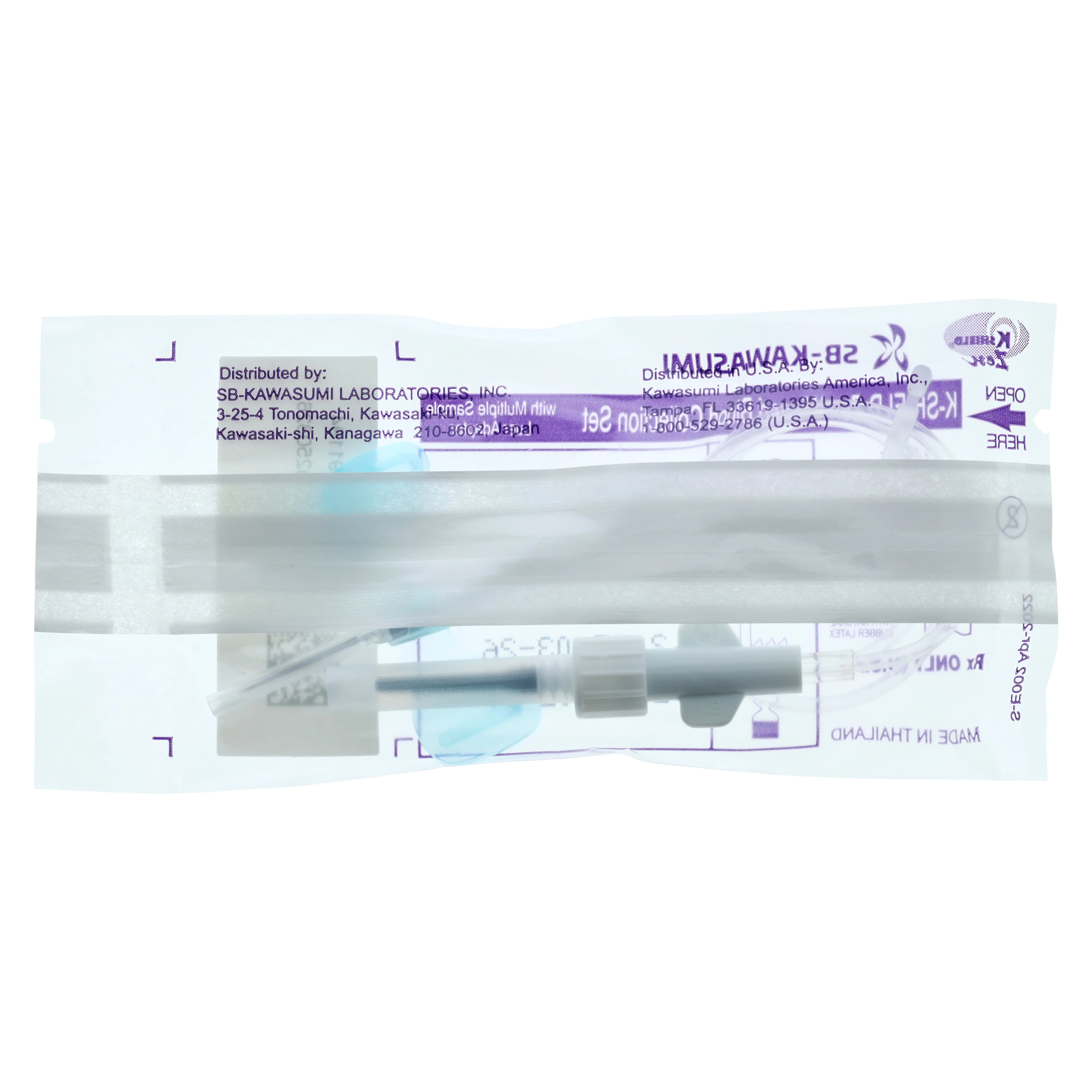 K-Shield Blood Collection Set, 23G x 3/4" Winged, 12" Tubing, Safety Multi-Sample, Sterile, 200/Case thumbnail 3