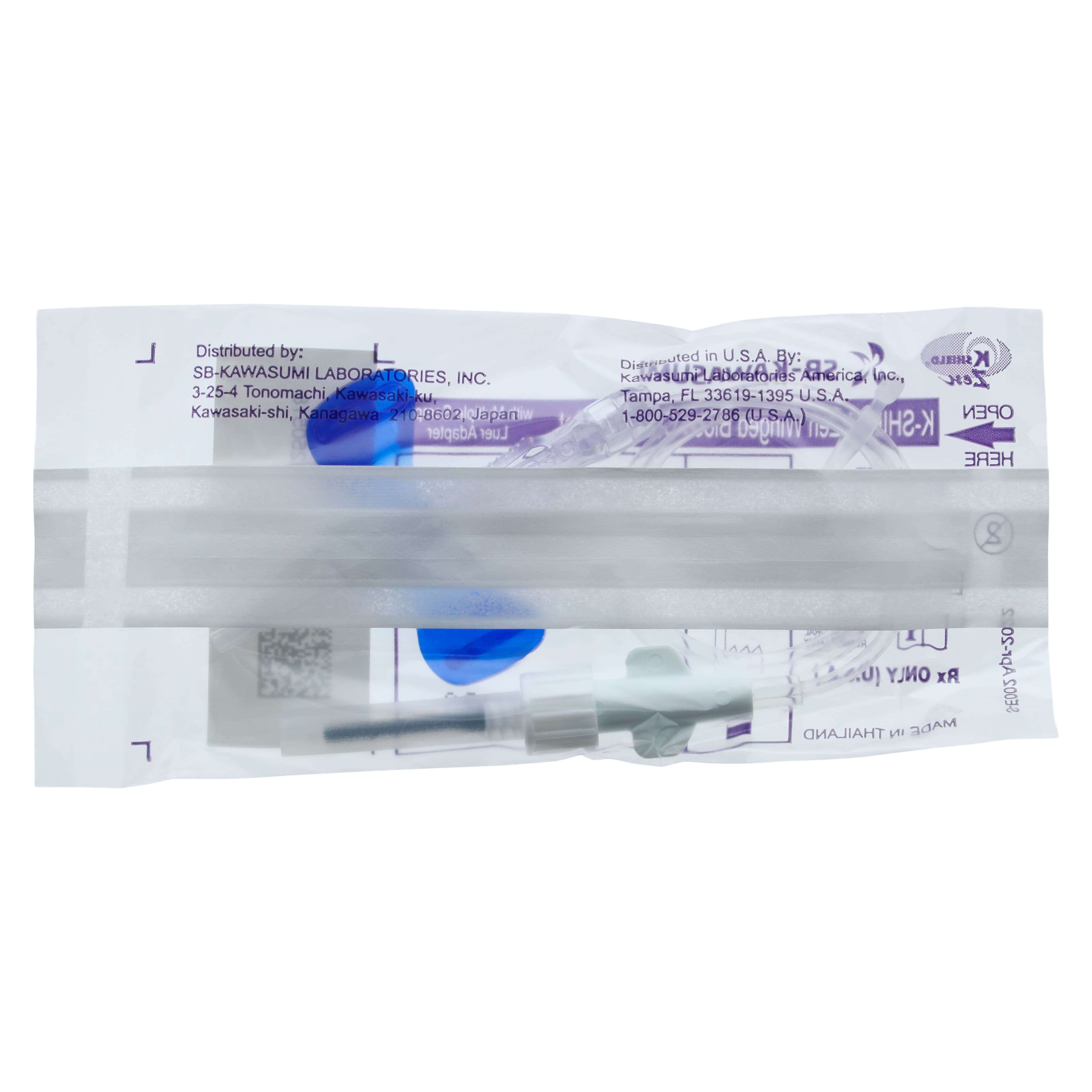 K-Shield Zen Blood Collection Set, 25G x 3/4" Winged, 12" Tubing, Safety Multi-Sample, Latex-Free, Disposable, 200/Case thumbnail 3