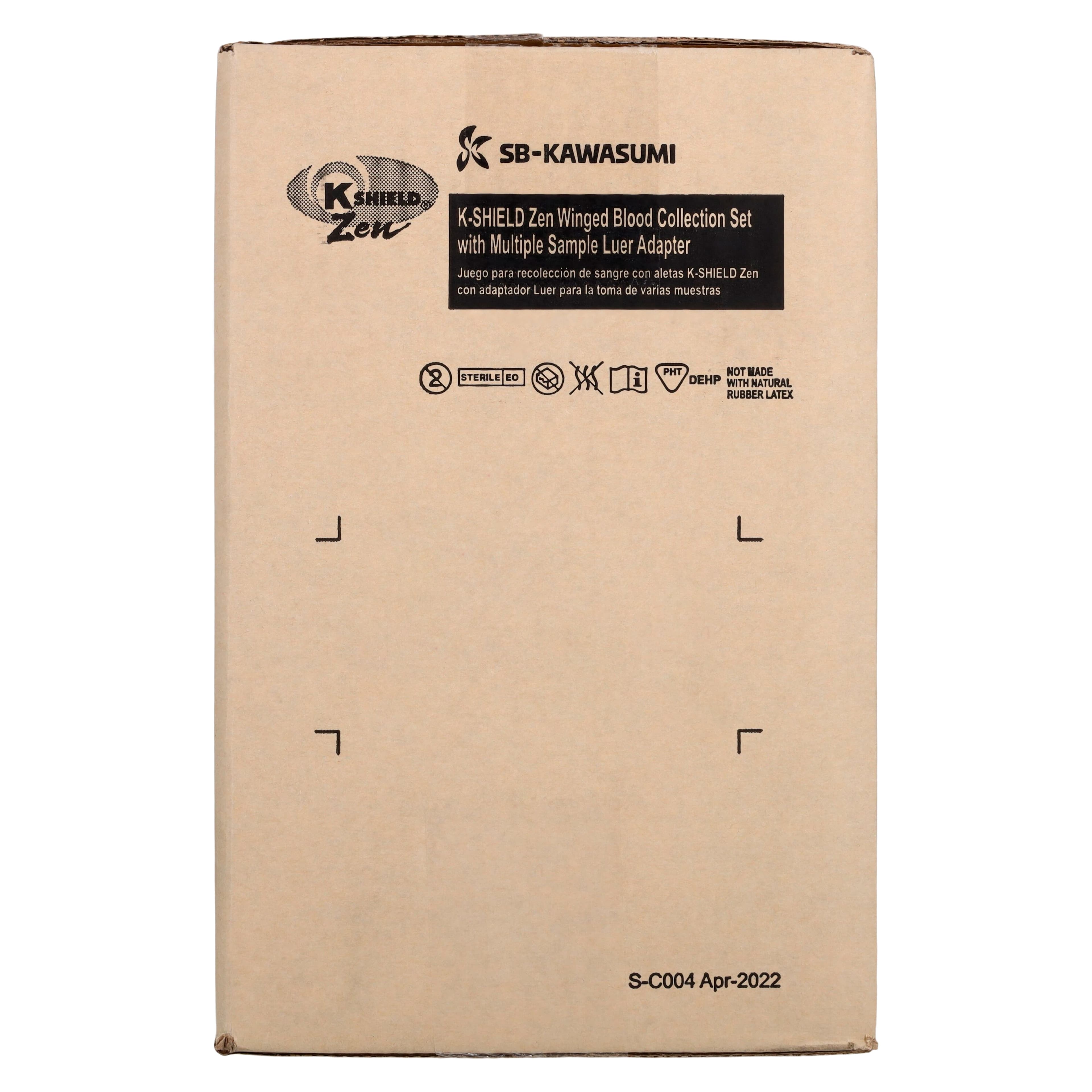 K-Shield Zen Blood Collection Set, 25G x 3/4" Winged, 12" Tubing, Safety Multi-Sample, Latex-Free, Disposable, 200/Case thumbnail 6