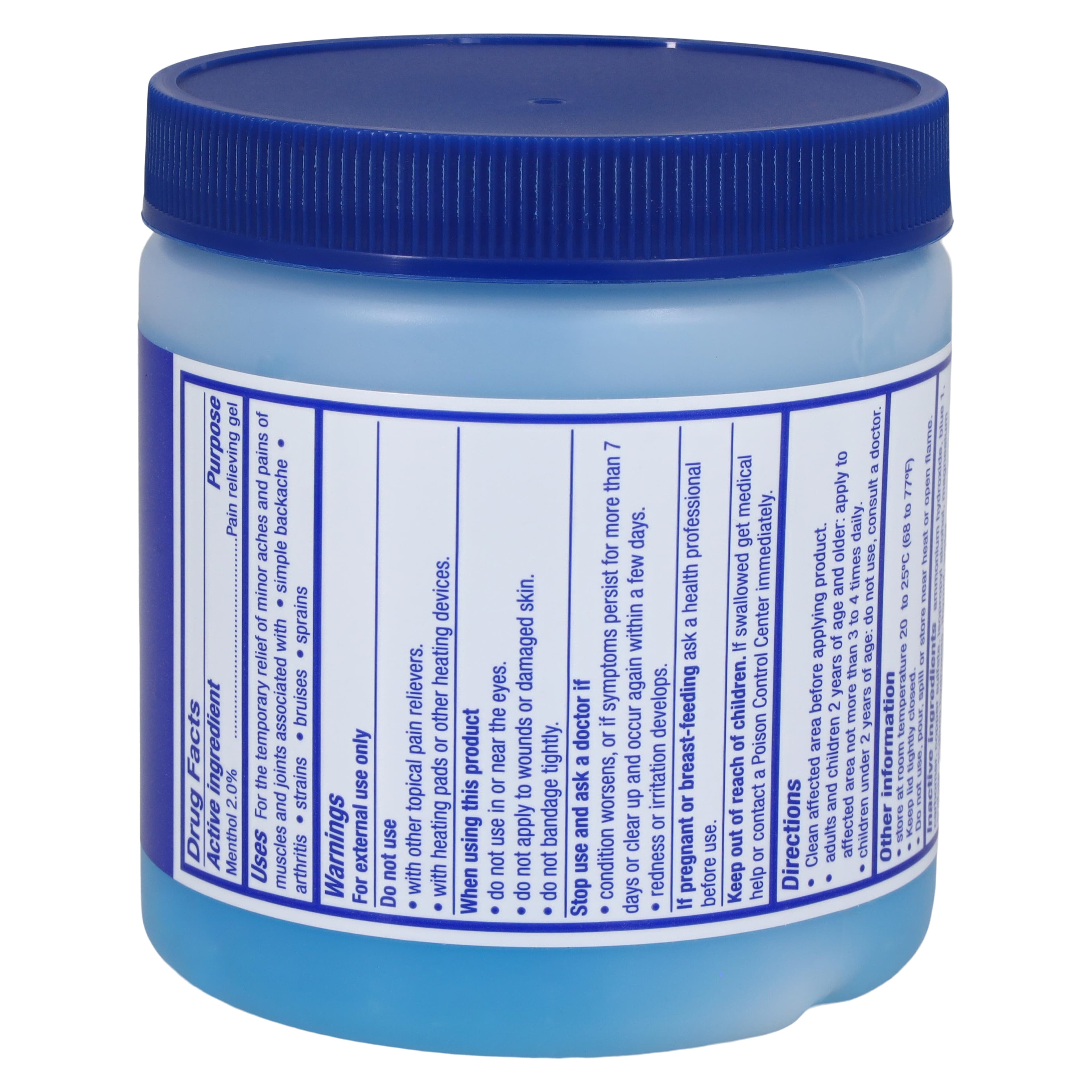 Blue Gel Ice Pain Relief, 8 oz Jar thumbnail 2