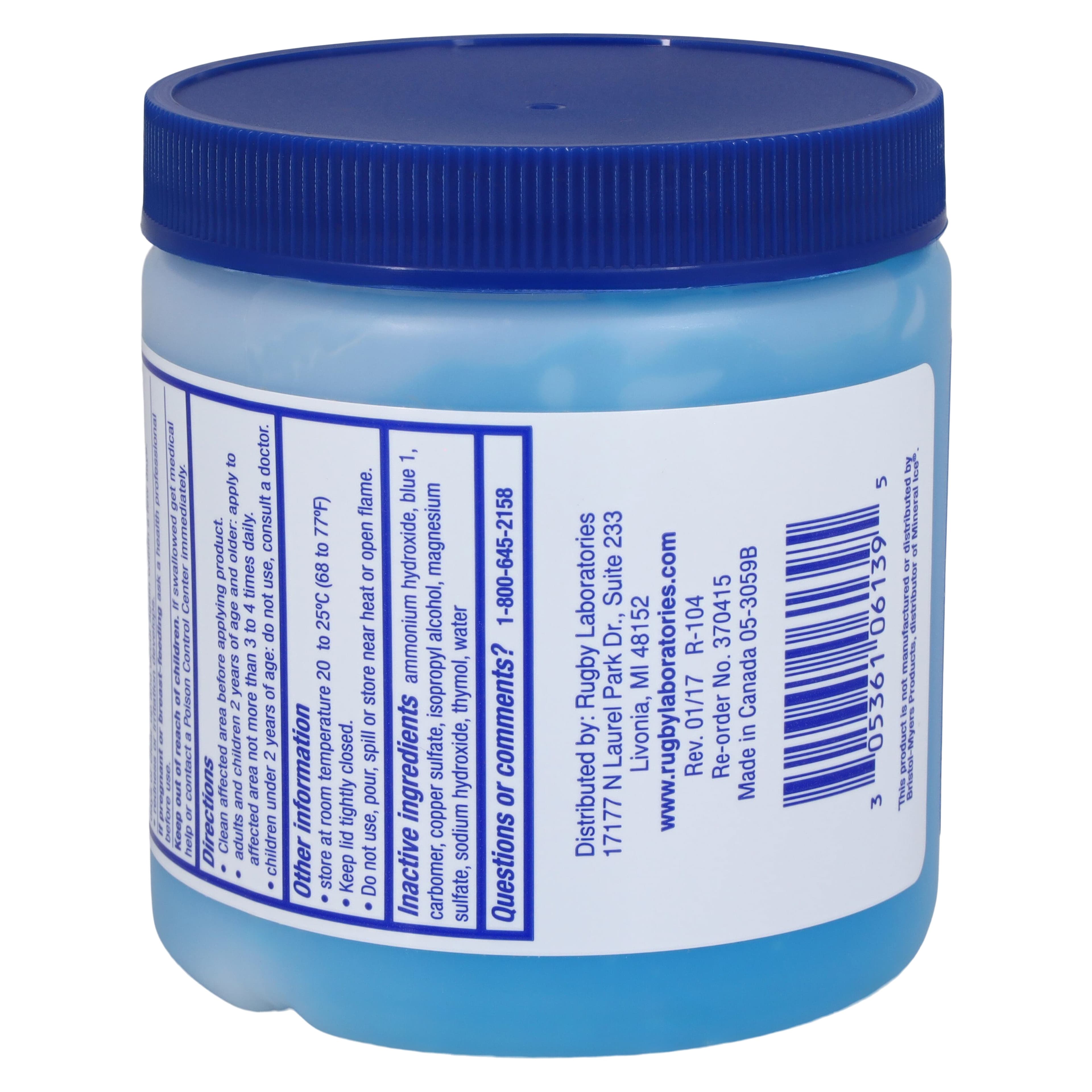 Blue Gel Ice Pain Relief, 8 oz Jar thumbnail 3