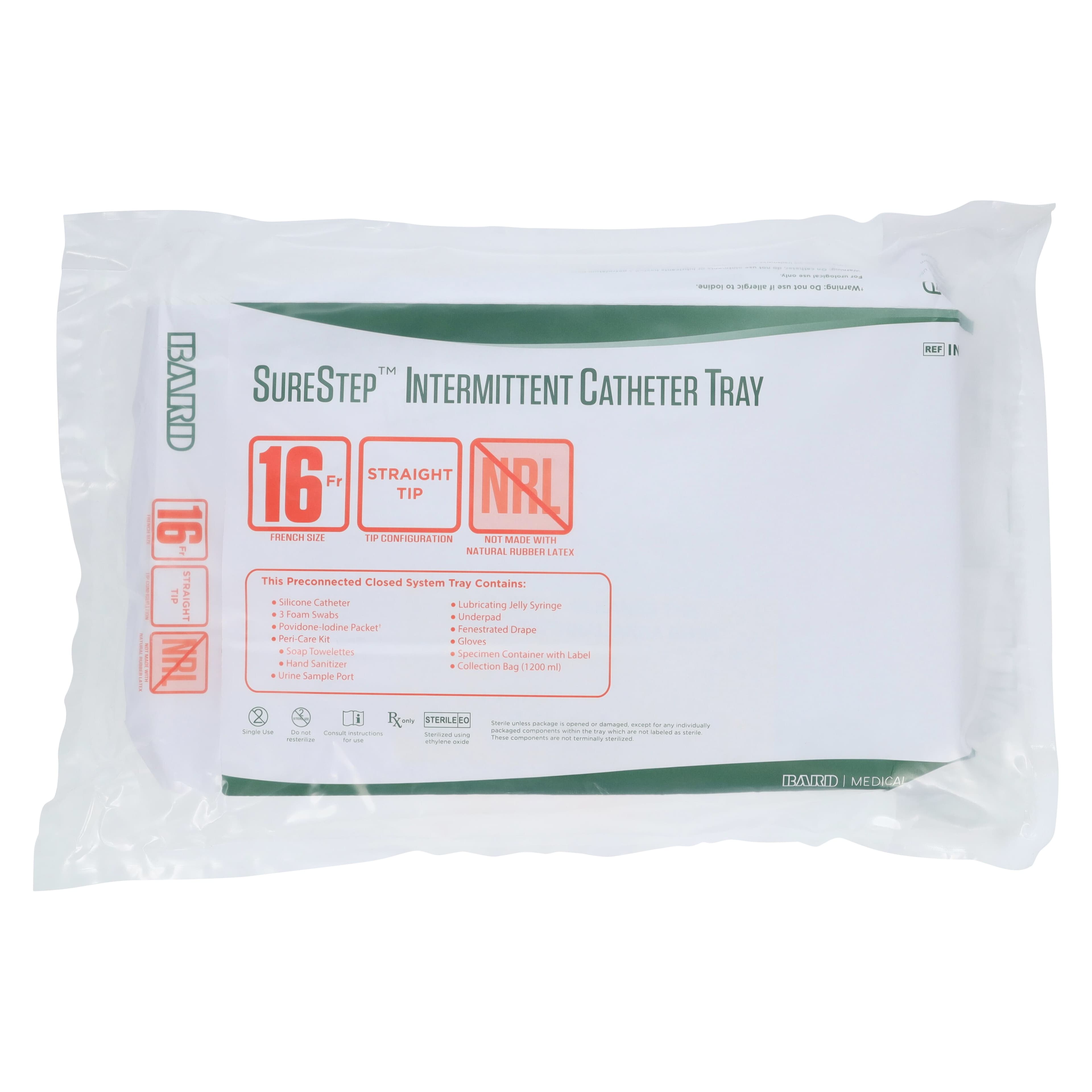 Bard Medical SureStep Intermittent Catheter Tray, Straight Silicone, 16 Fr thumbnail 6