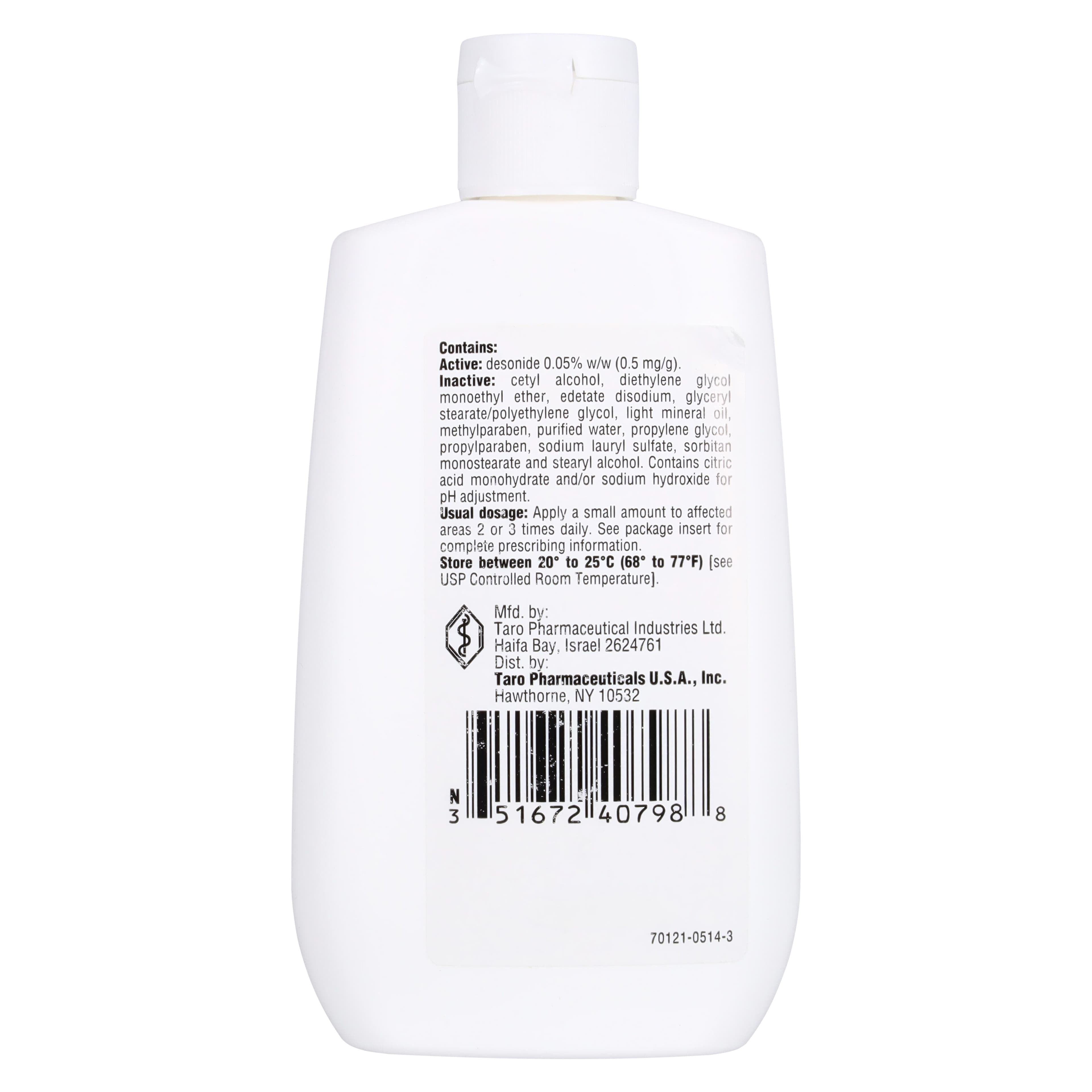 Desonide Topical Lotion 0.05%, 118 mL Bottle (Taro Pharmaceutical) thumbnail 3