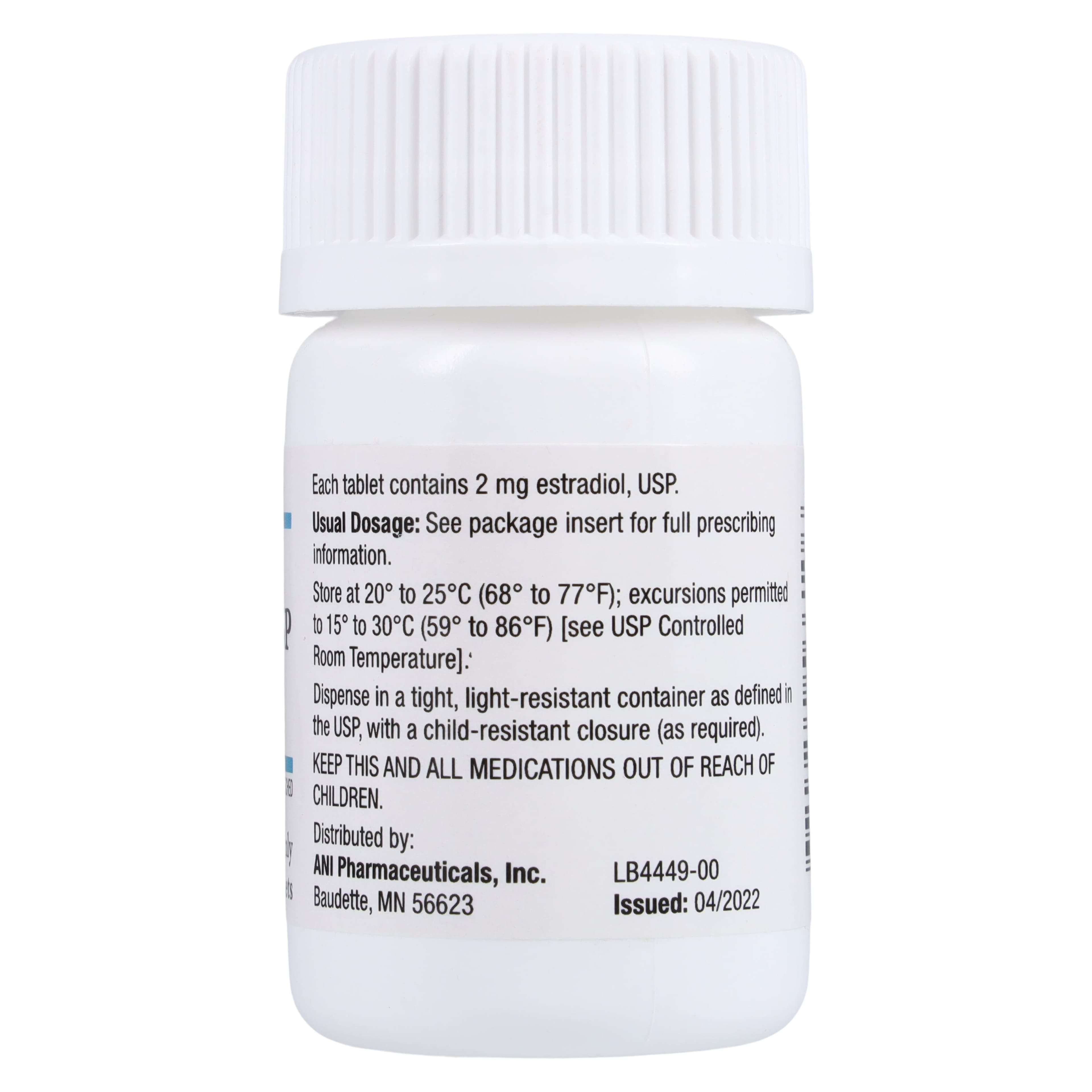 Estradiol Tablets, 2mg, 100/Bottle, ANI Pharmaceutical thumbnail 2