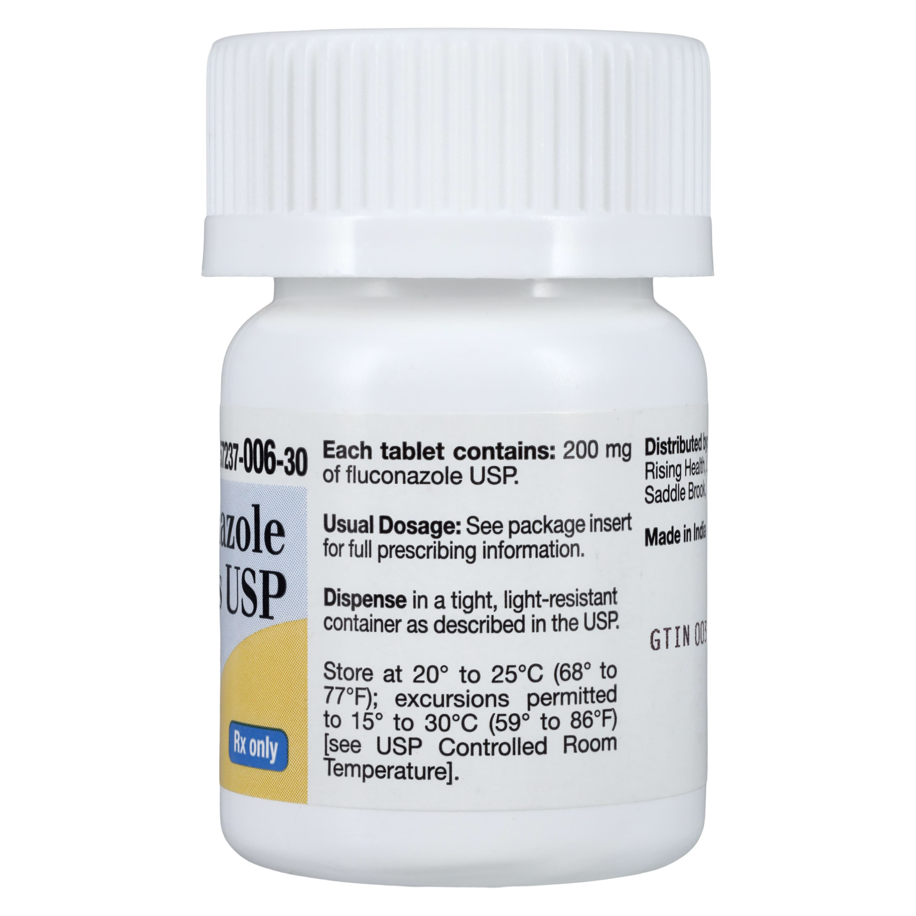 Fluconazole Tablets, 200mg, 30/Bottle, Rising Pharmaceuticals thumbnail 2
