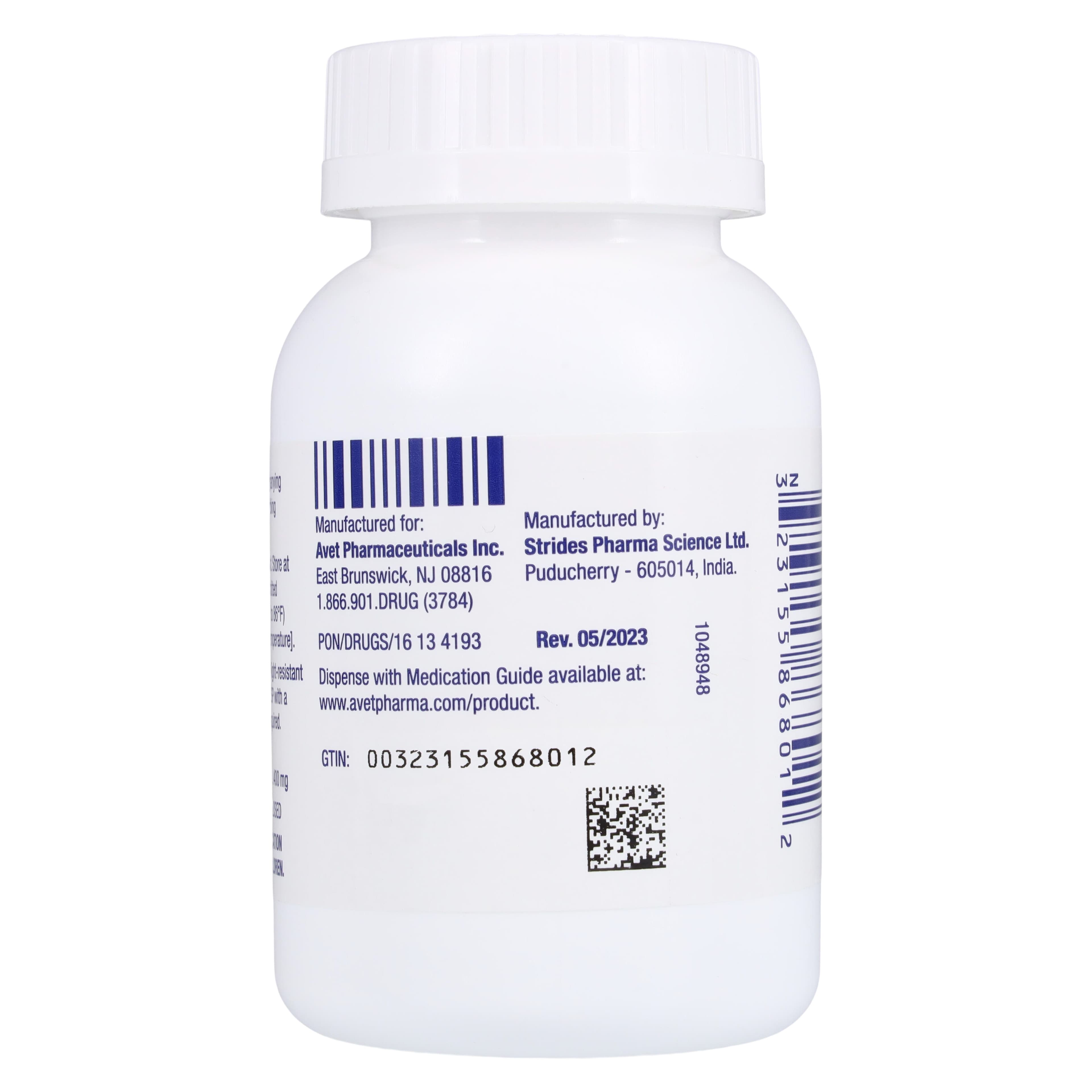 Gabapentin Capsules, 400mg, 100/Bottle, Heritage Pharmaceuticals thumbnail 3