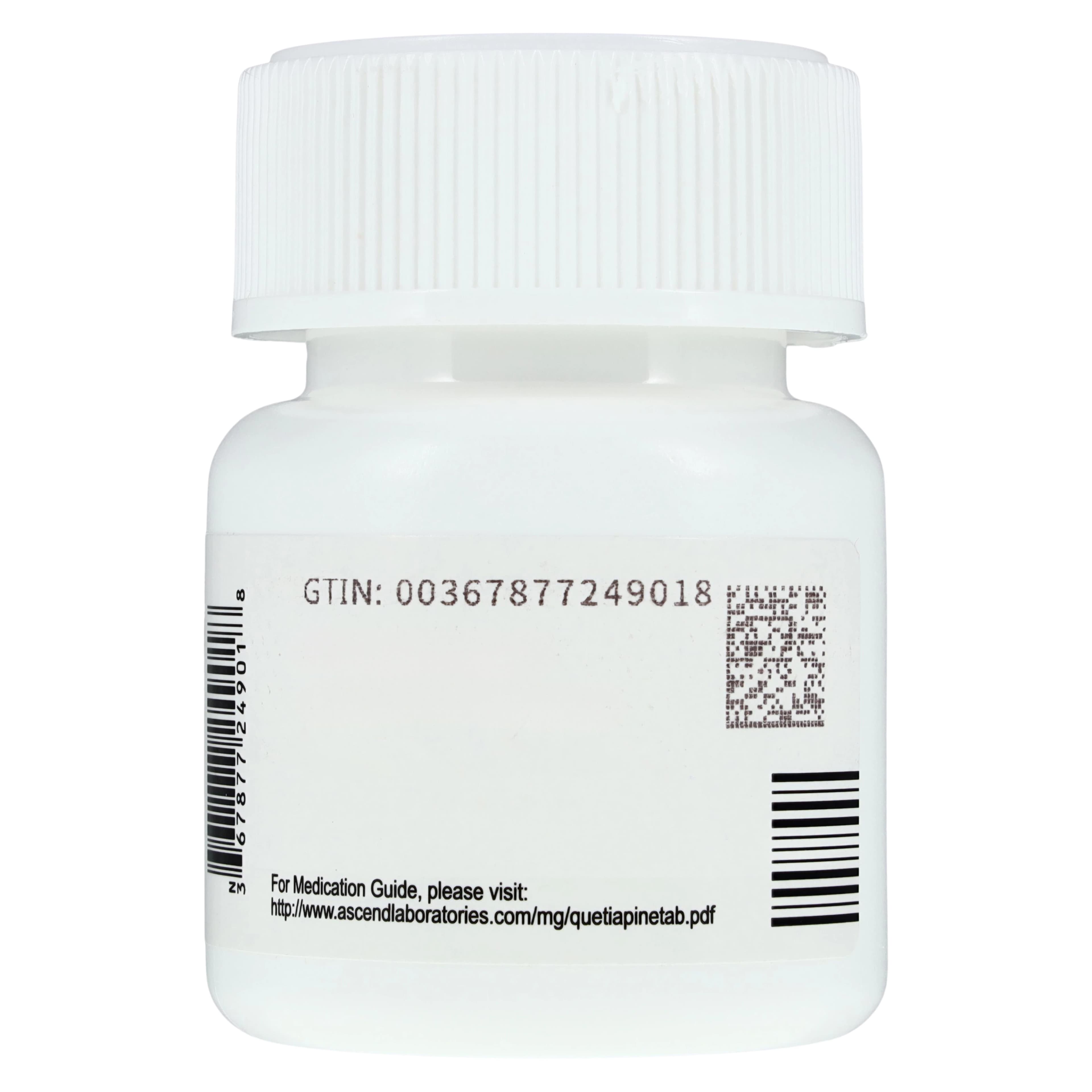 Quetiapine Fumarate Tablets 50mg, 100 Count Bottle (Ascend Laboratories) thumbnail 3