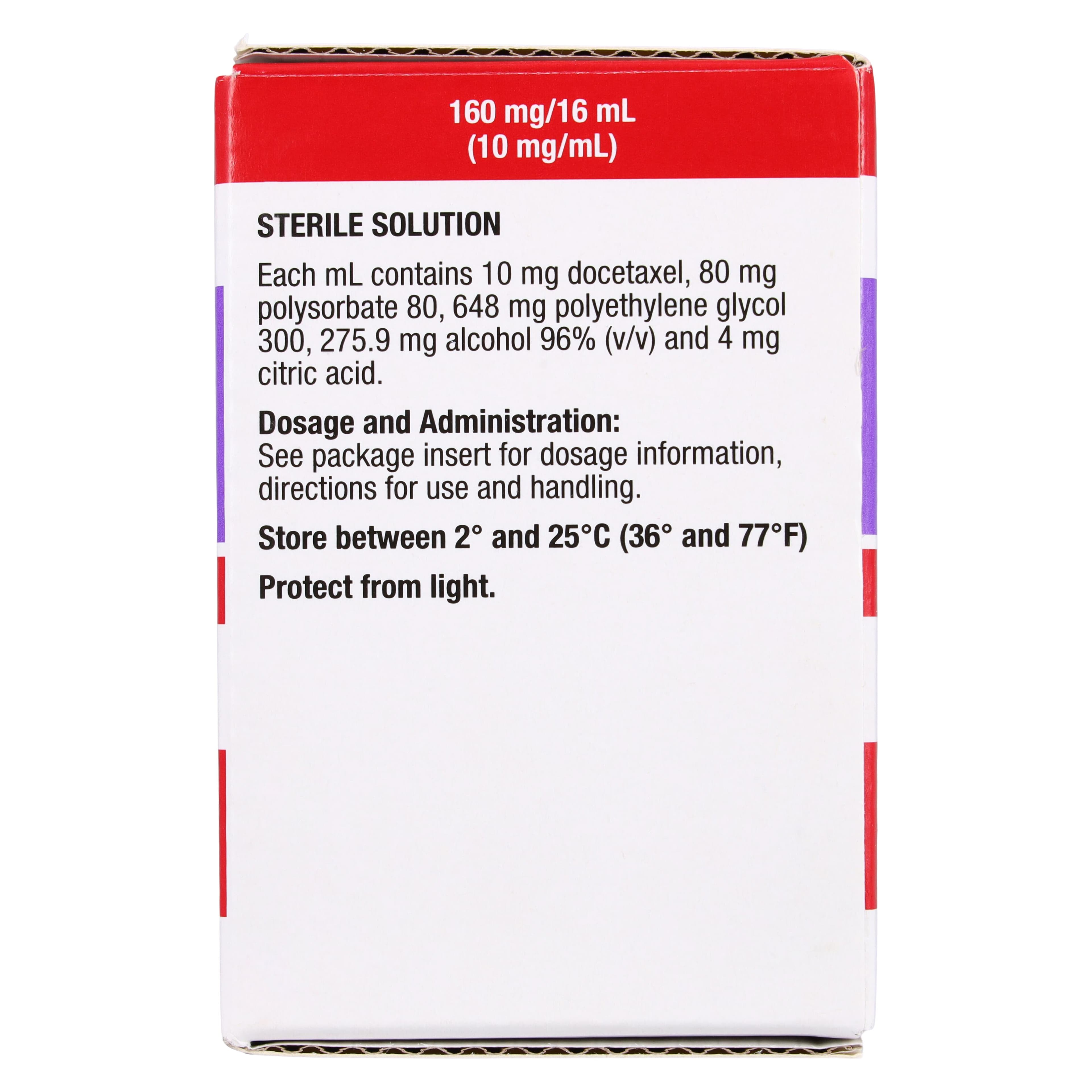 Docetaxel Injection 10mg/mL, MDV 16mL, Baxter, 01KWC87QD2E47ZYWGX17KGFG47 thumbnail 4