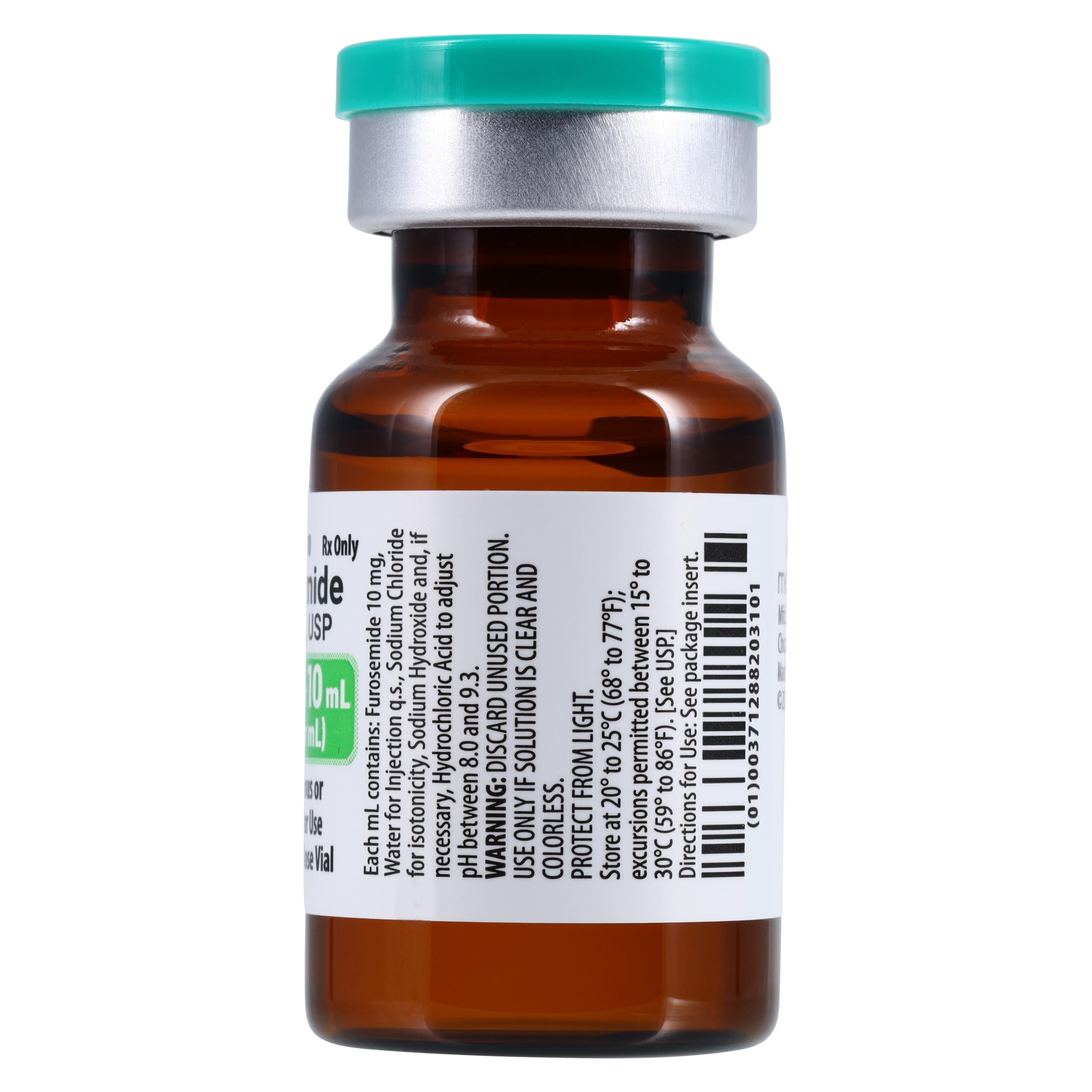 Furosemide Injection SDV 10mg/mL, 10mL Single Dose Vial, 25/Package thumbnail 3