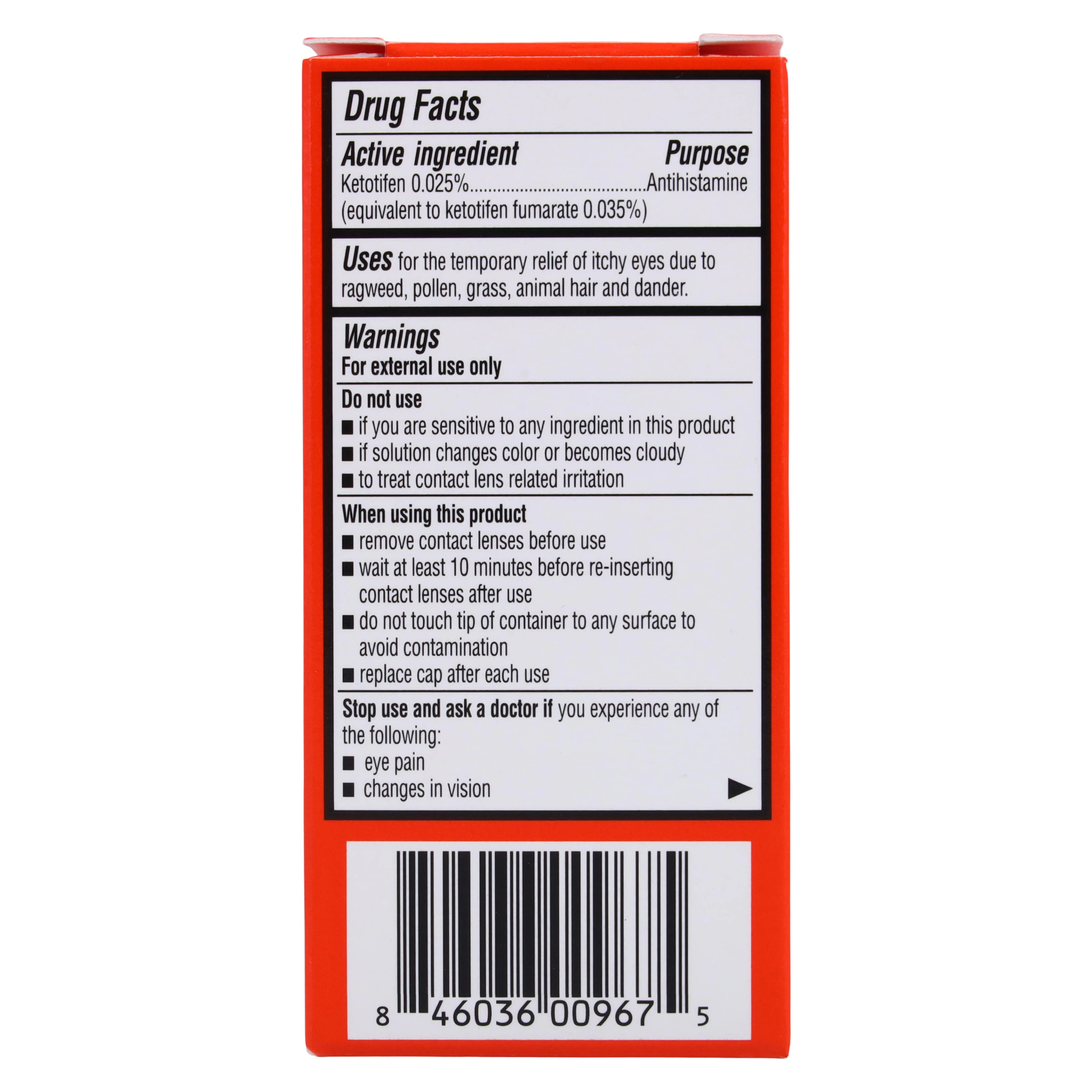 Ketotifen Fumarate Ophthalmic Solution 0.025%, 5 mL Bottle thumbnail 5