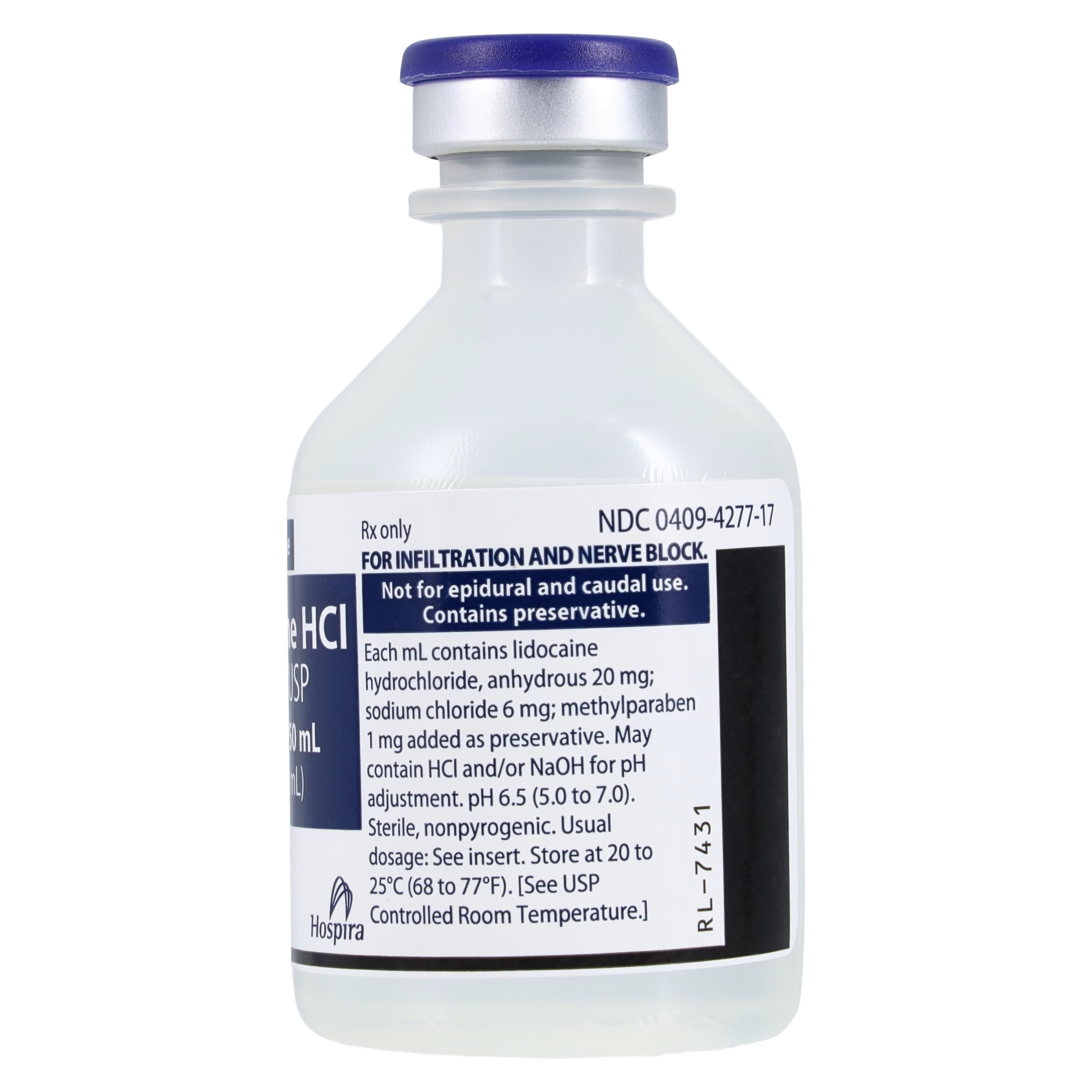 Lidocaine HCl Injection 2% MDV 50mL, 25/Package (Pfizer Injectables) thumbnail 3