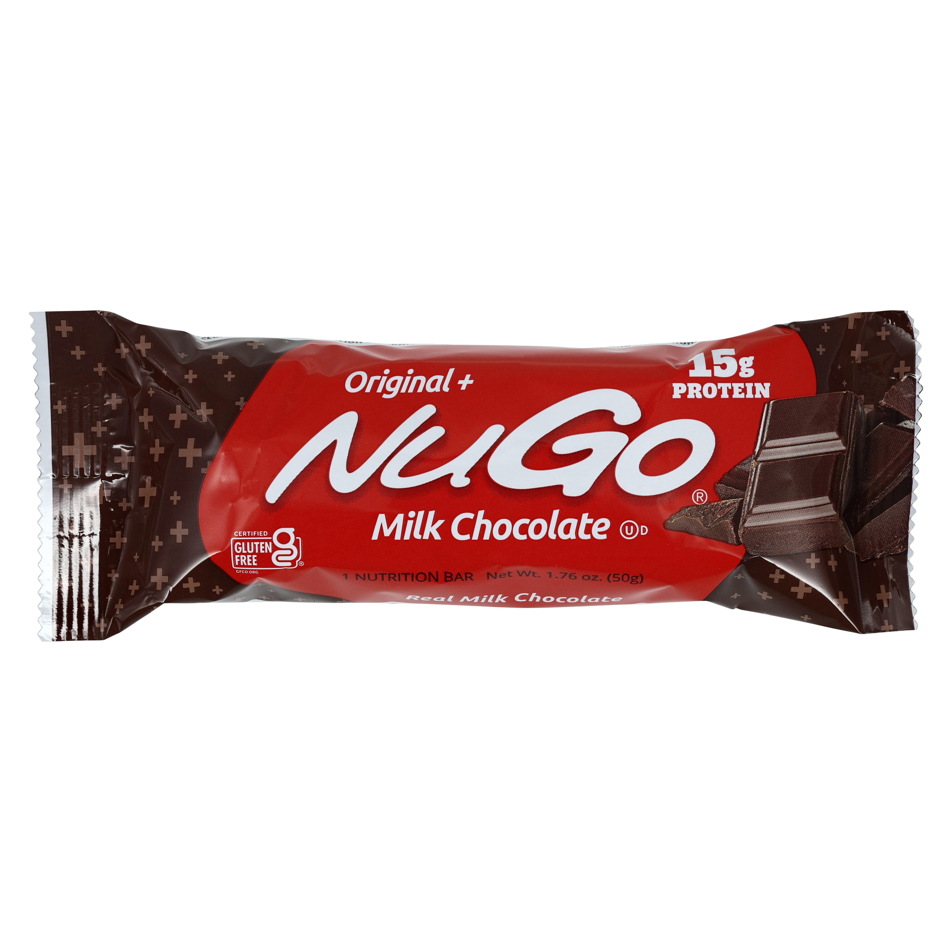 NuGo Original+ Dialysis Oral Nutrition Protein Bar, Milk Chocolate, Individually Wrapped, 36/Case thumbnail 2