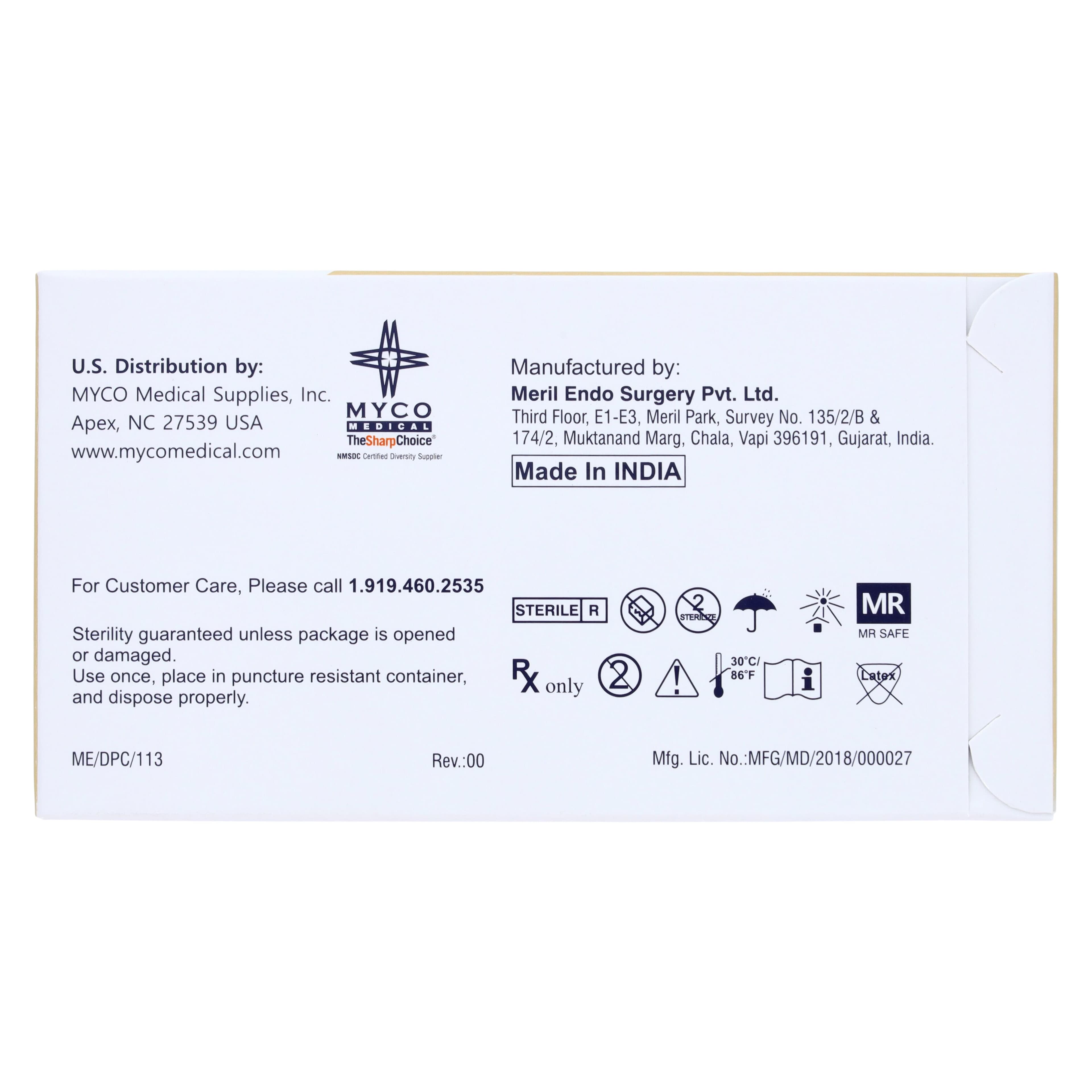 Reli Redigut Chromic Gut Suture 4-0, 18", YP-3 Precision Reverse Cutting 3/8 Circle Needle 24mm, Natural, 12/Box thumbnail 4