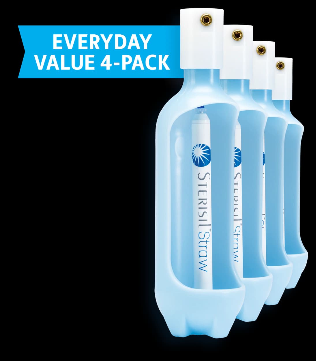 Sterisil Straw Everyday Value 4-Pack for Distilled Water, 365-Day Waterline Treatment, S365-VAL4 thumbnail 3