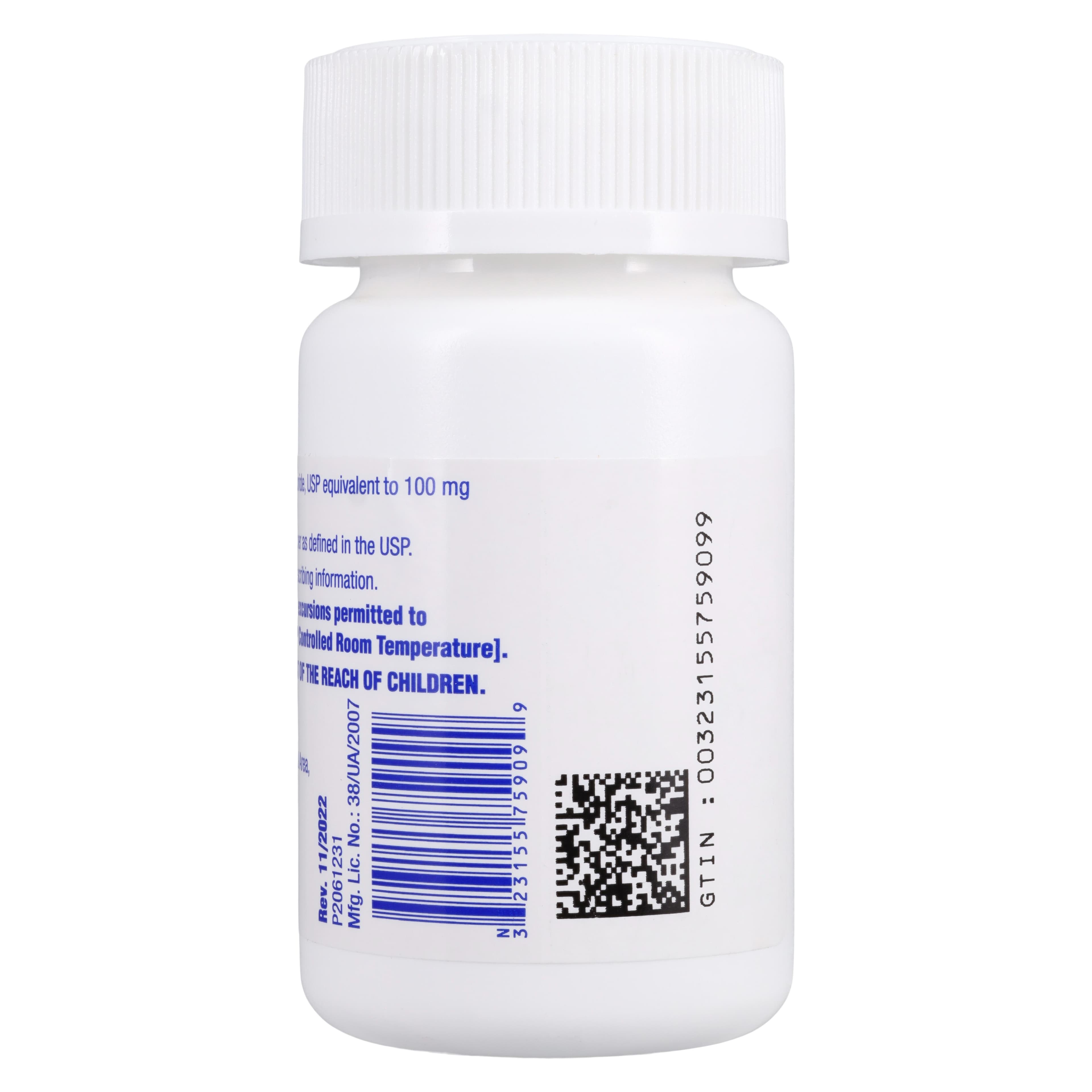 Sertraline HCl Tablets, 100mg, 90/Bottle, Heritage Pharmaceuticals thumbnail 3