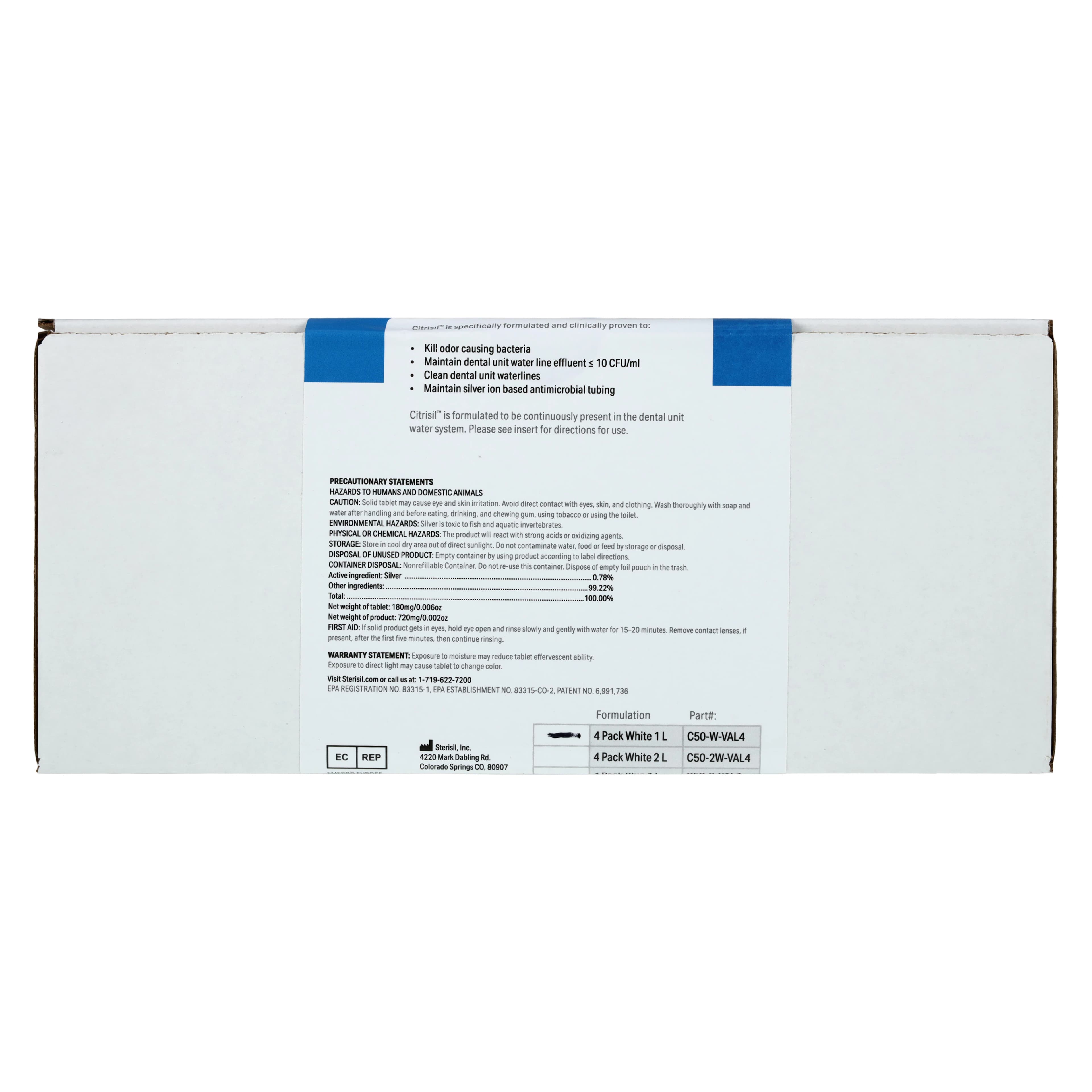 Citrisil White All-In-One Waterline Maintenance Tablets, 0.7-1 Liter Bottles, Value Pack of 4 (4 x 48 Tablets), C50-W-VAL4 thumbnail 2