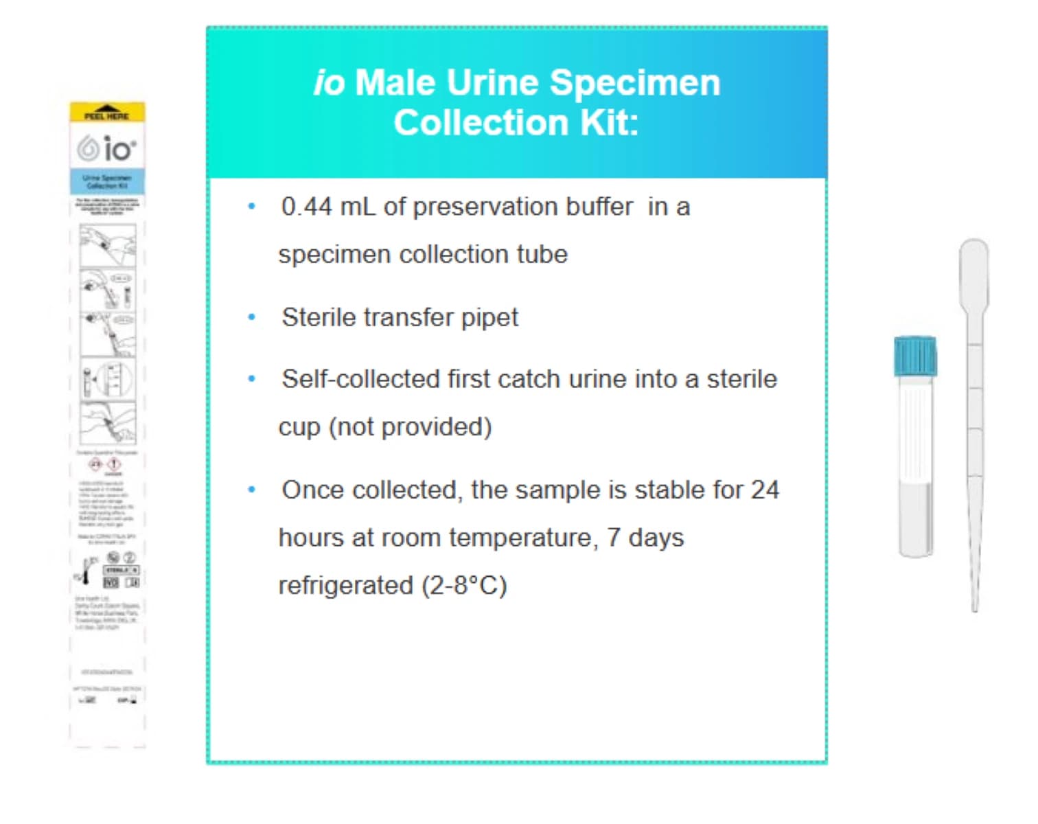 Binx Health io Vaginal Swab Specimen Collection Kit for Binx io CT/NG Instrument, 50/Box - binx io Vaginal Swab Specimen - Image 1