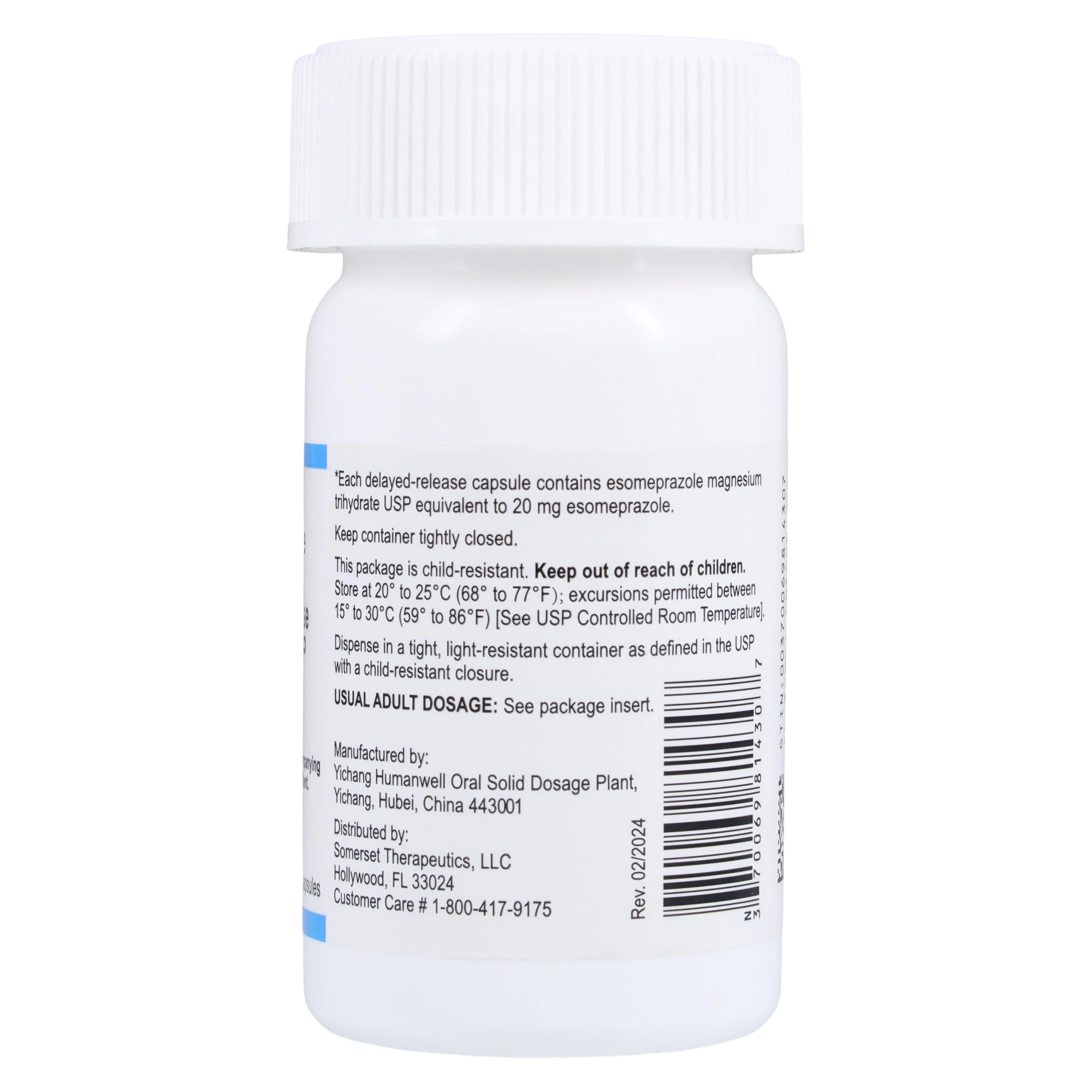 Esomeprazole Magnesium DR Delayed-Release Capsules, 20mg, 30/Bottle thumbnail 2