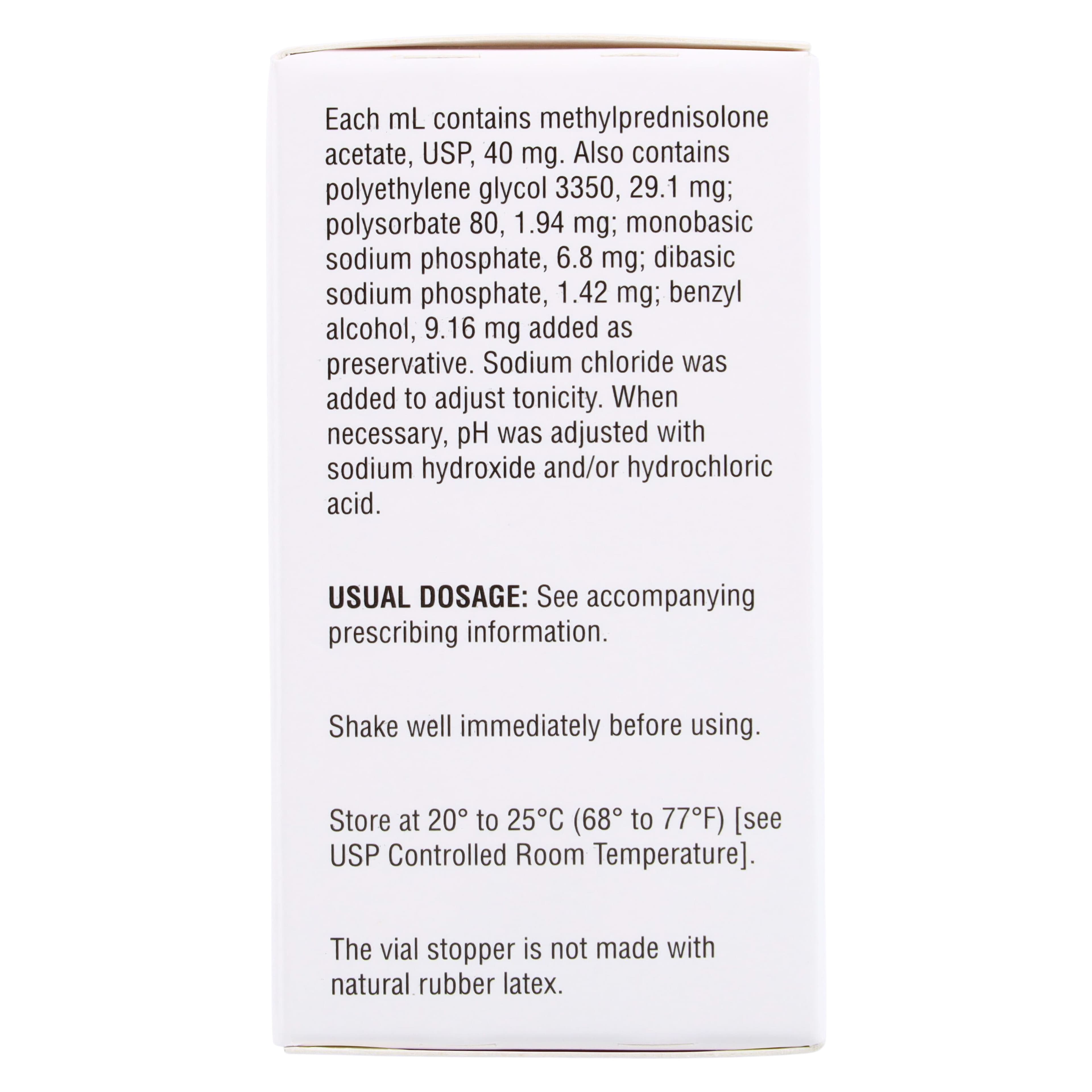 Methylprednisolone Acetate Injection 40mg/mL, MDV 10mL thumbnail 5