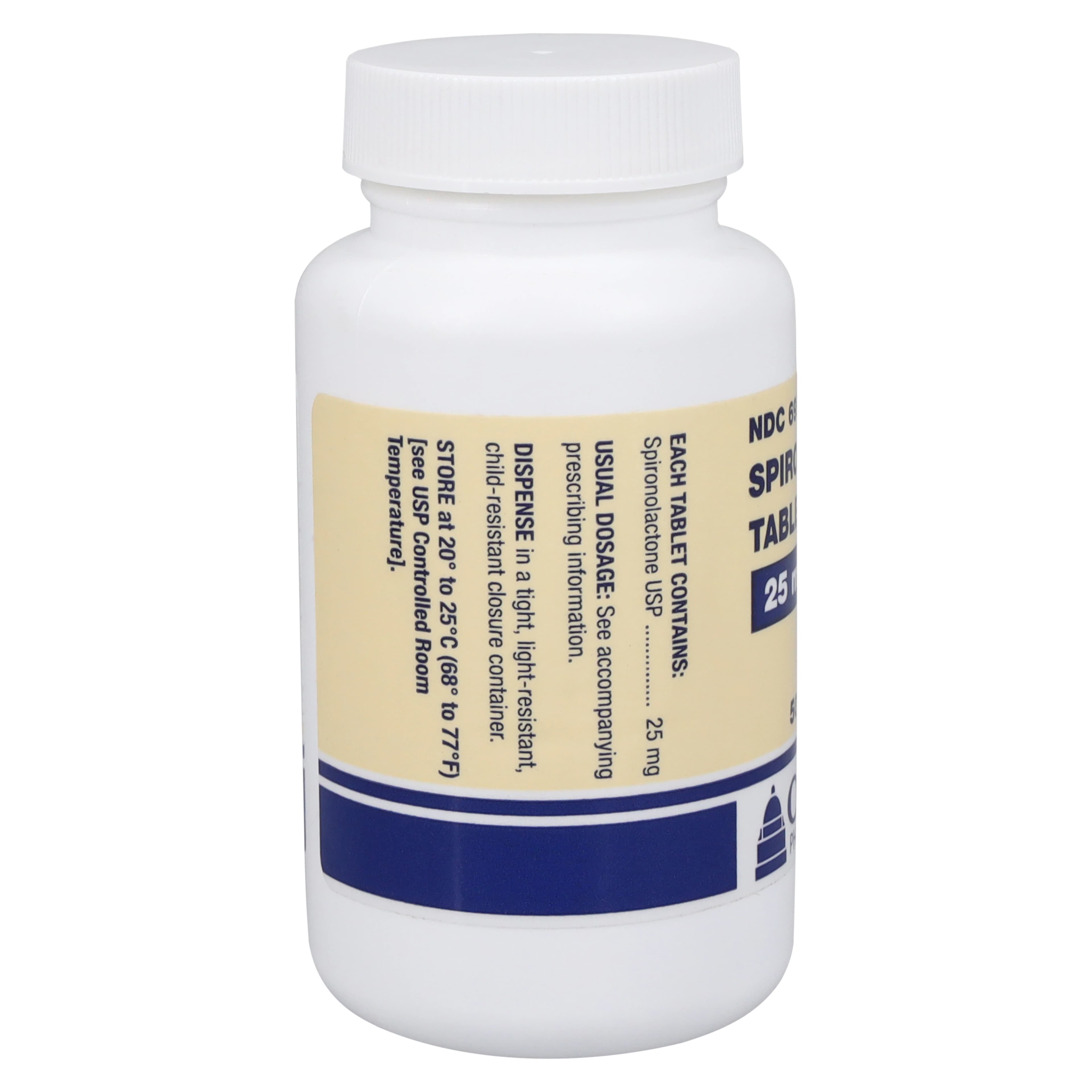 Spironolactone Tablets 25 mg, 500 Count Bottle (Oxford Pharmaceuticals) thumbnail 2