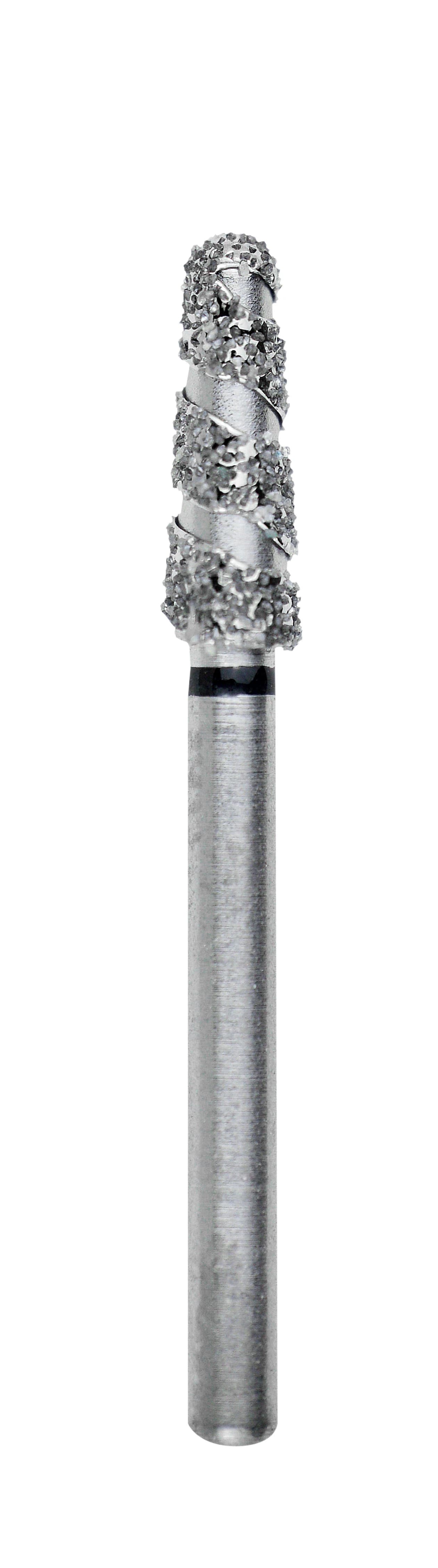 NeoDiamond NeoSpiral Round End Taper FG Diamond Burs, Coarse, 8126.8C, 25/Box - NeoDiamond NeoSpiral Round End Taper FG Diamond Burs - Image 1