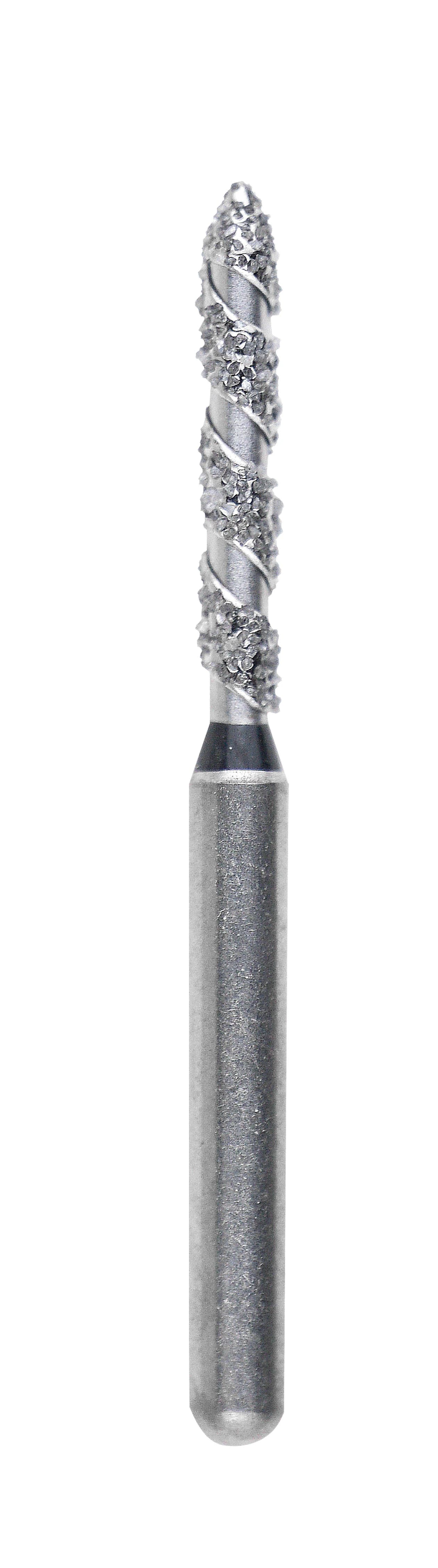 NeoDiamond NeoSpiral Beveled Cylinder FG Diamond Burs, Coarse, 8813.8C, 25/Box - NeoDiamond NeoSpiral Beveled Cylinder FG Diamond Burs - Image 1
