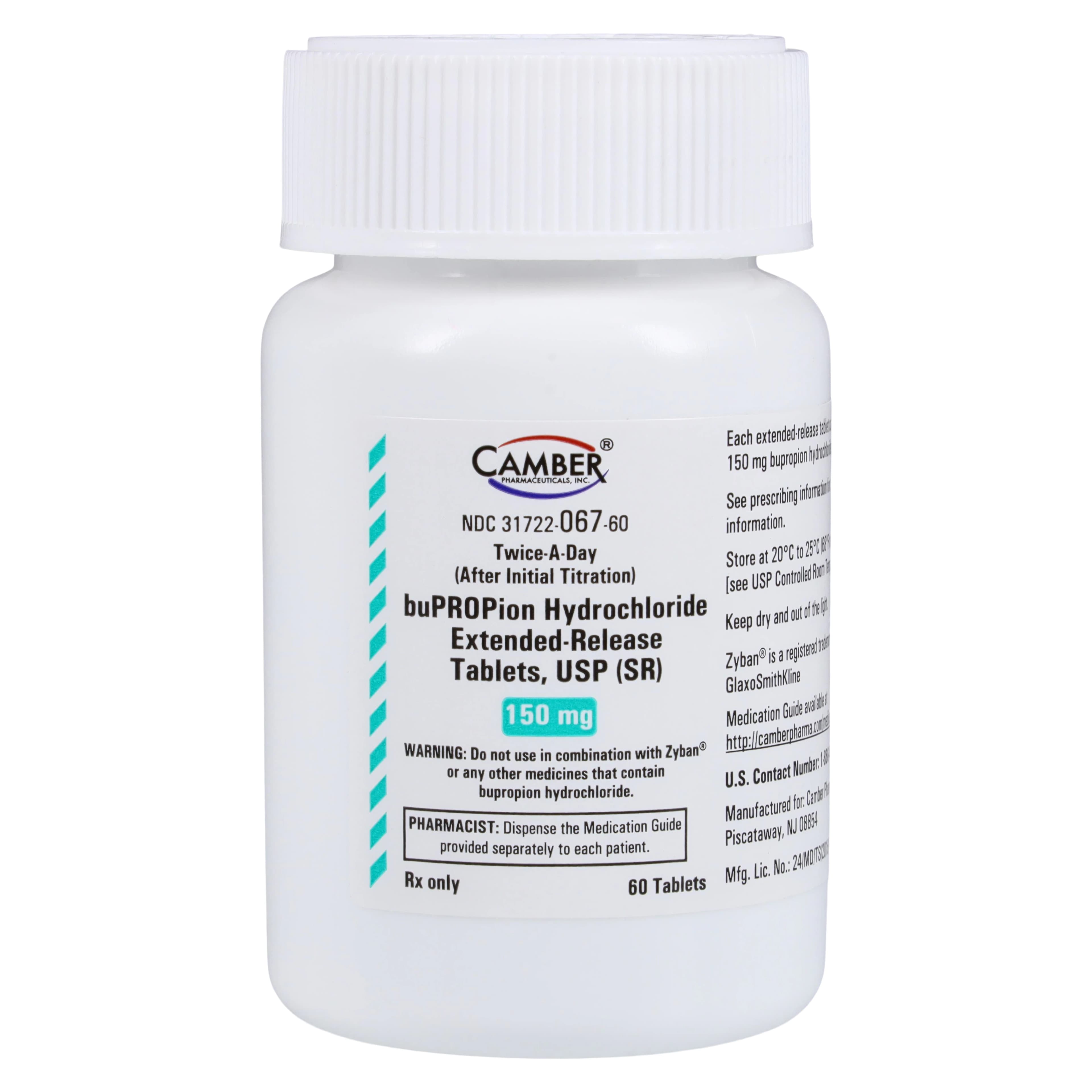 Bupropion HCl ER Tablets (SR), 150mg, 60/Bottle - Bupropion HCl ER Tablets (SR) - Image 1