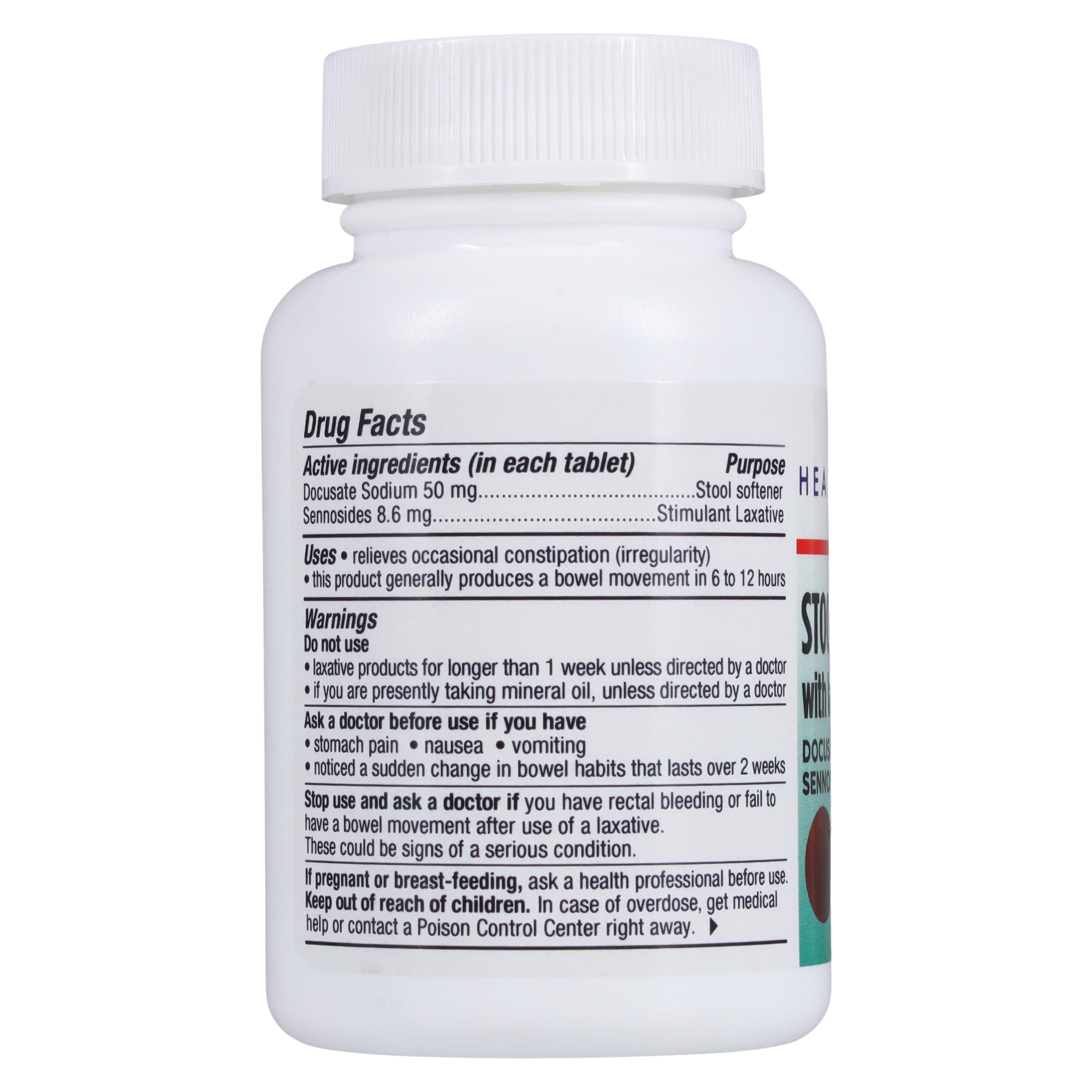 Geri-Care Docusate Sodium/Senna Tablets, 50mg/8.6mg, 100 Count Bottle thumbnail 3
