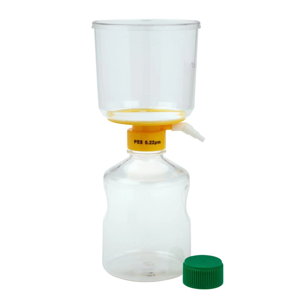 Celltreat Scientific Filter System, Polystyrene, 1000mL, 0.22µm Pore, Sterile, Green Cap, 12/Case - System Filter 0.22um - Image 1