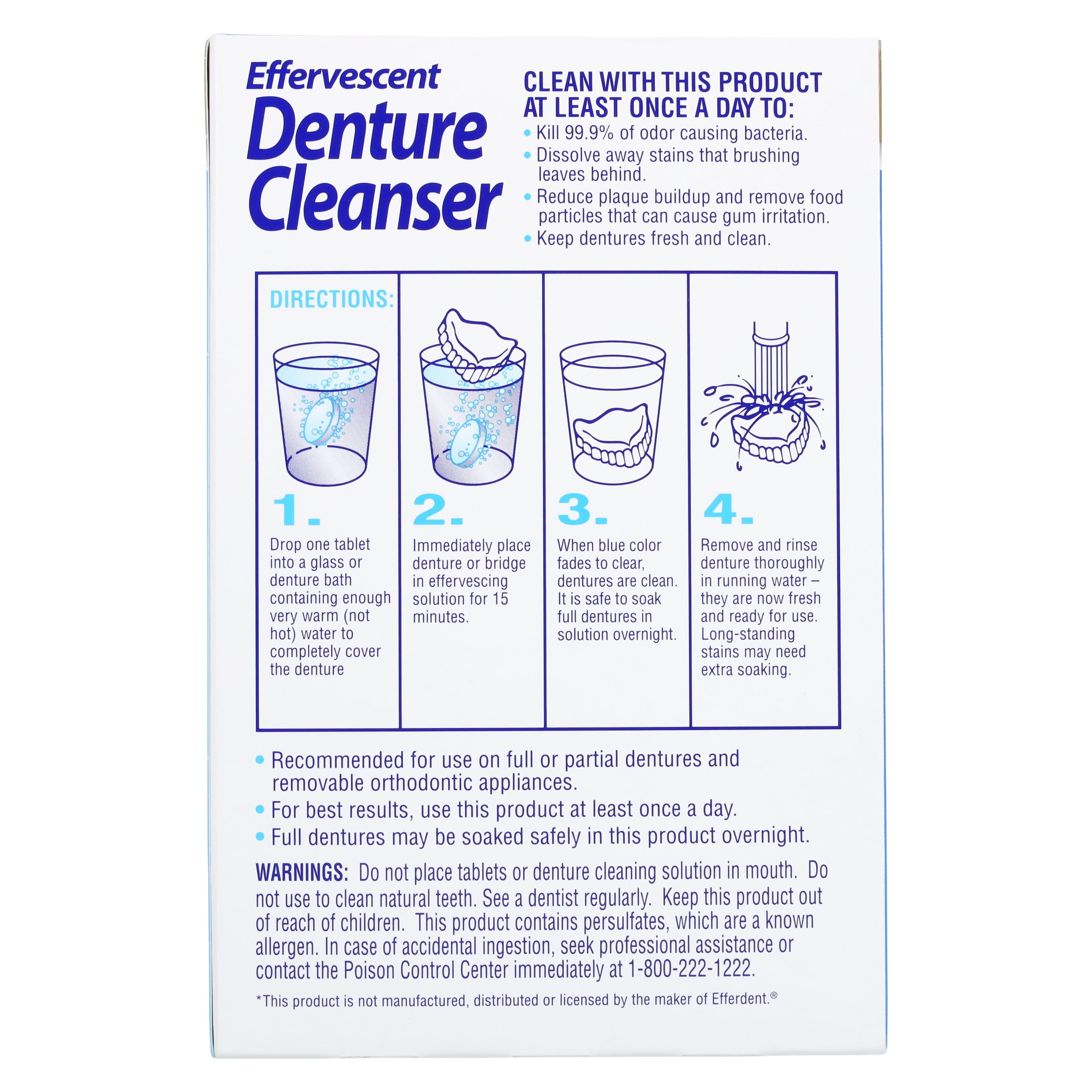 GoodSense Effervescent Denture Cleanser Tablets, 90/Box thumbnail 2