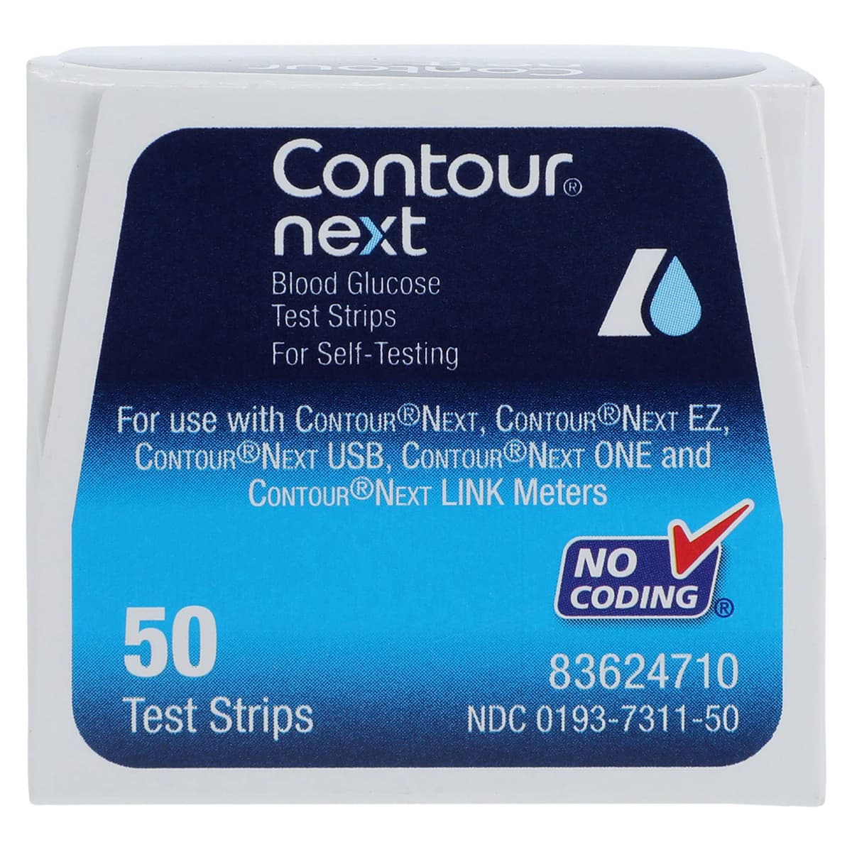 Contour Next Blood Glucose Test Strips, CLIA Waived, 50/Box thumbnail 2