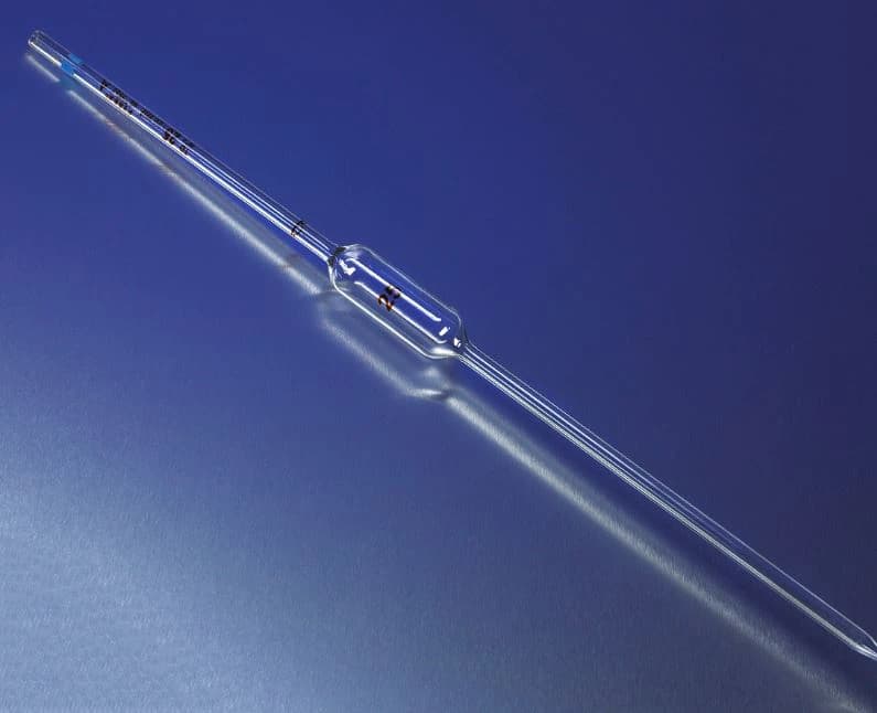 Pyrex Volumetric Pipette, 4 mL, Graduated, Reusable, Class A, 12/Case - Pyrex Pipet Volumetric Reusabl - Image 1