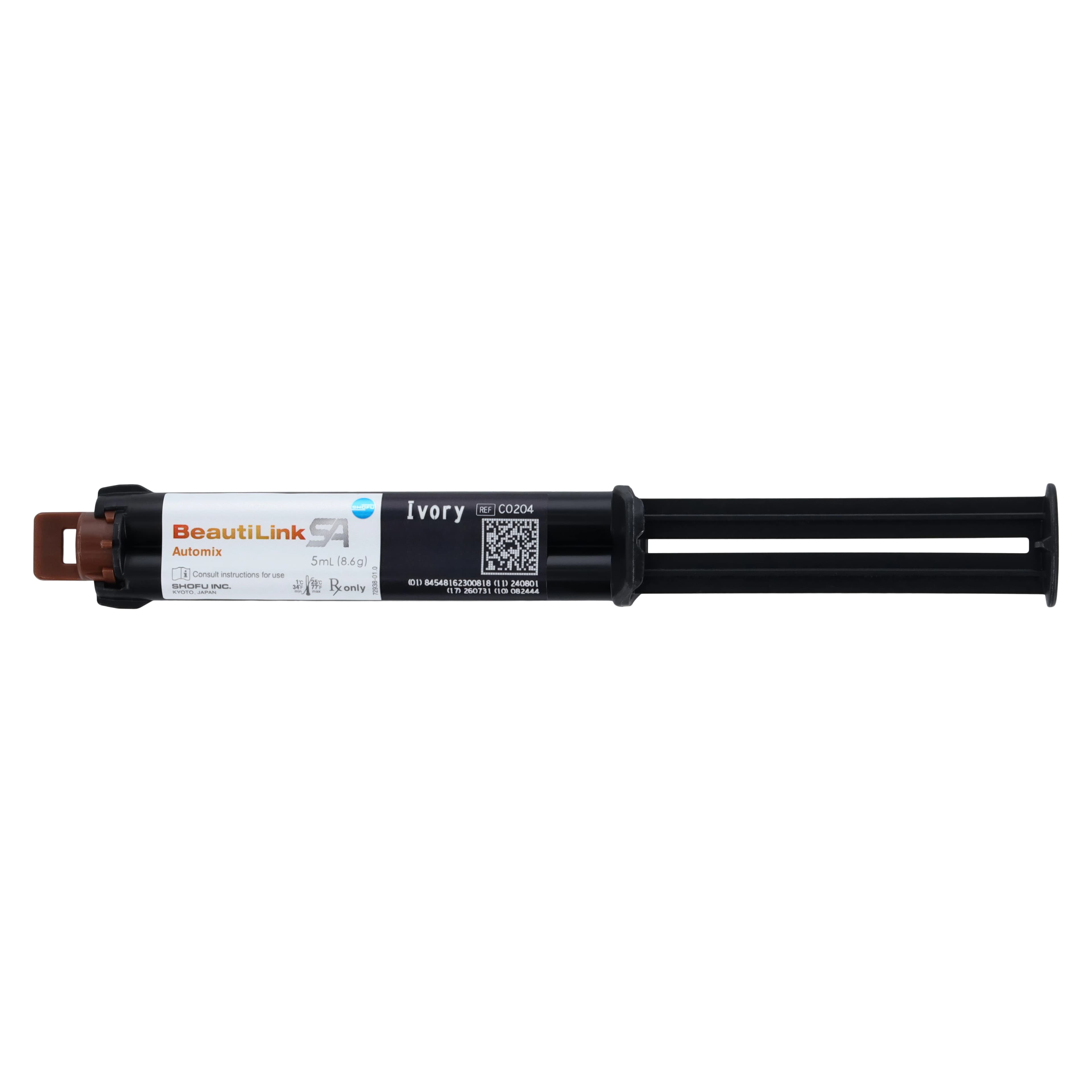 BeautiLink SA Auto-Mixing Syringe, Ivory, 5mL (8.6g), 2/Pkg, C0213 thumbnail 2