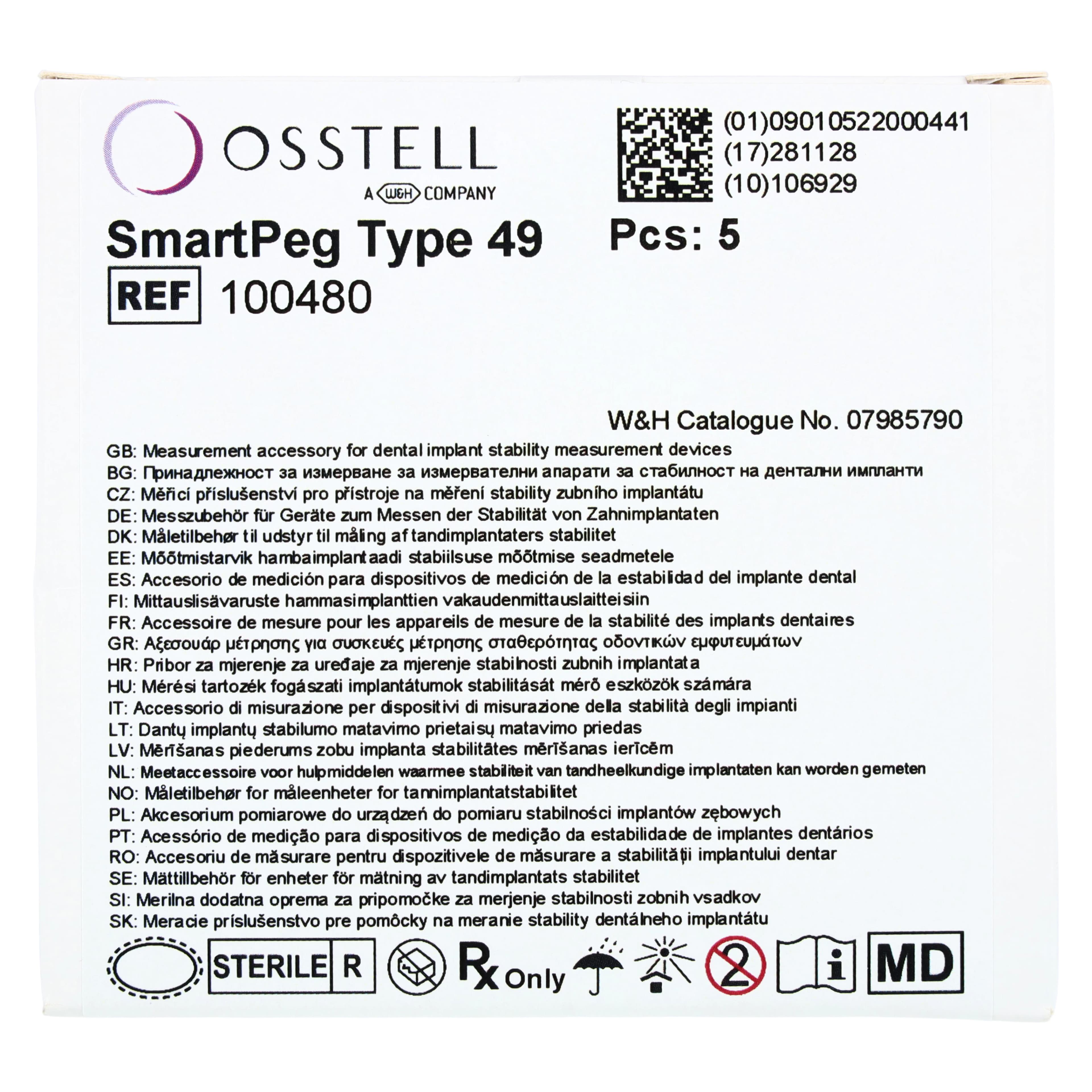 SmartPeg Type 49, Single Use, Sterile, Non-Latex, 5/Pack thumbnail 5