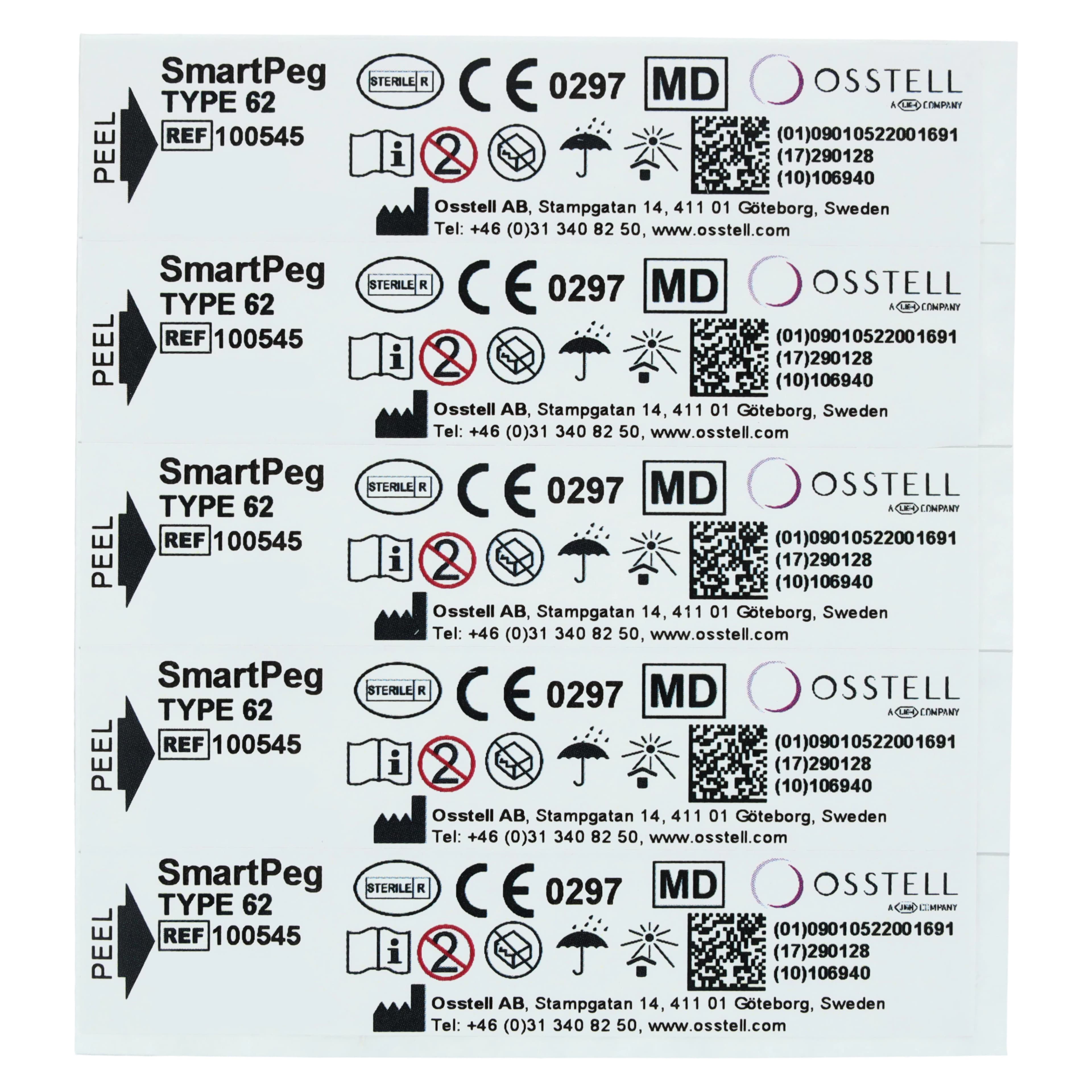 SmartPeg Type 62, Single Use Sterile, Non-Latex, 5/Pack thumbnail 3