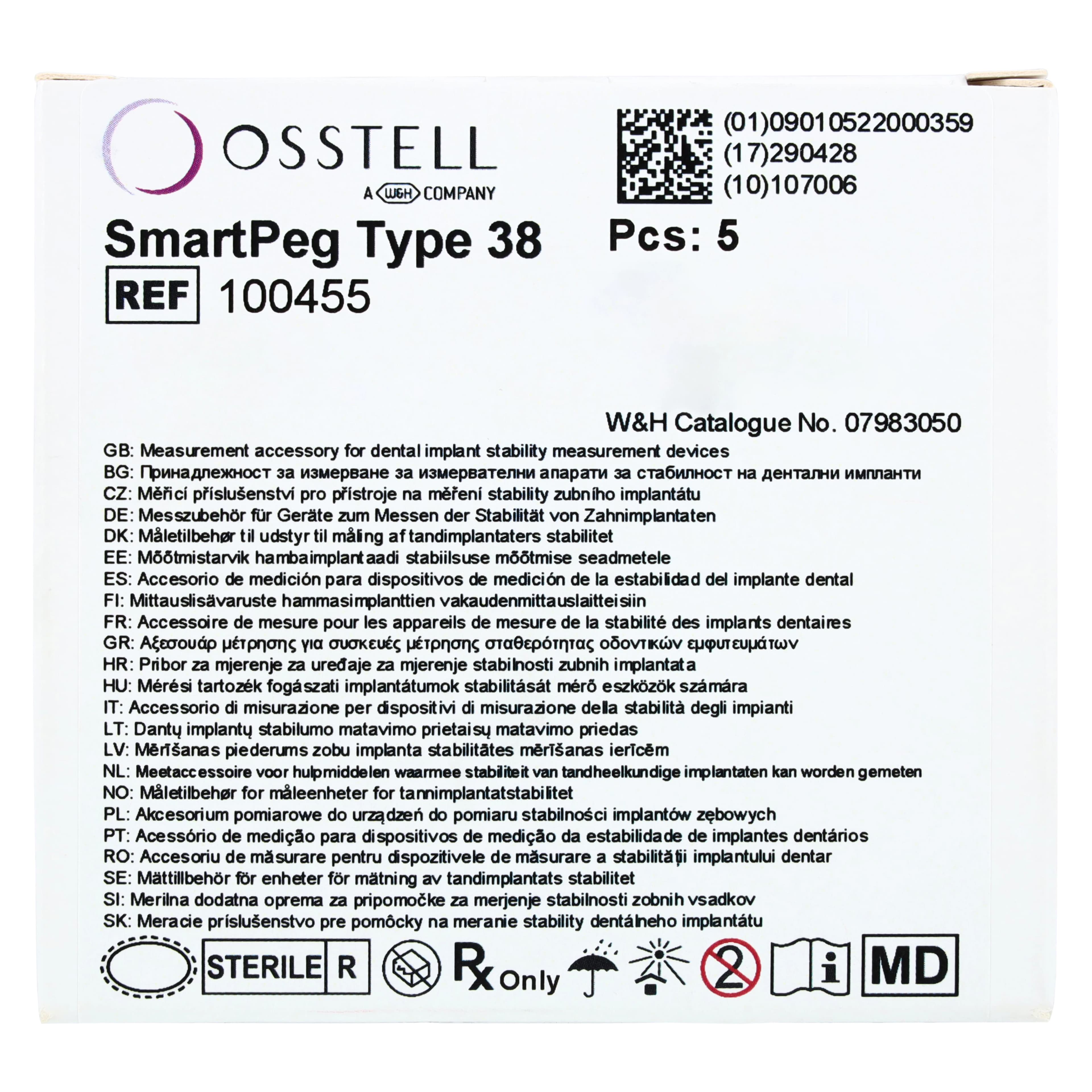 Osstell SmartPeg Type 38, Single Use, Sterile, Pack of 5, #100455 thumbnail 5
