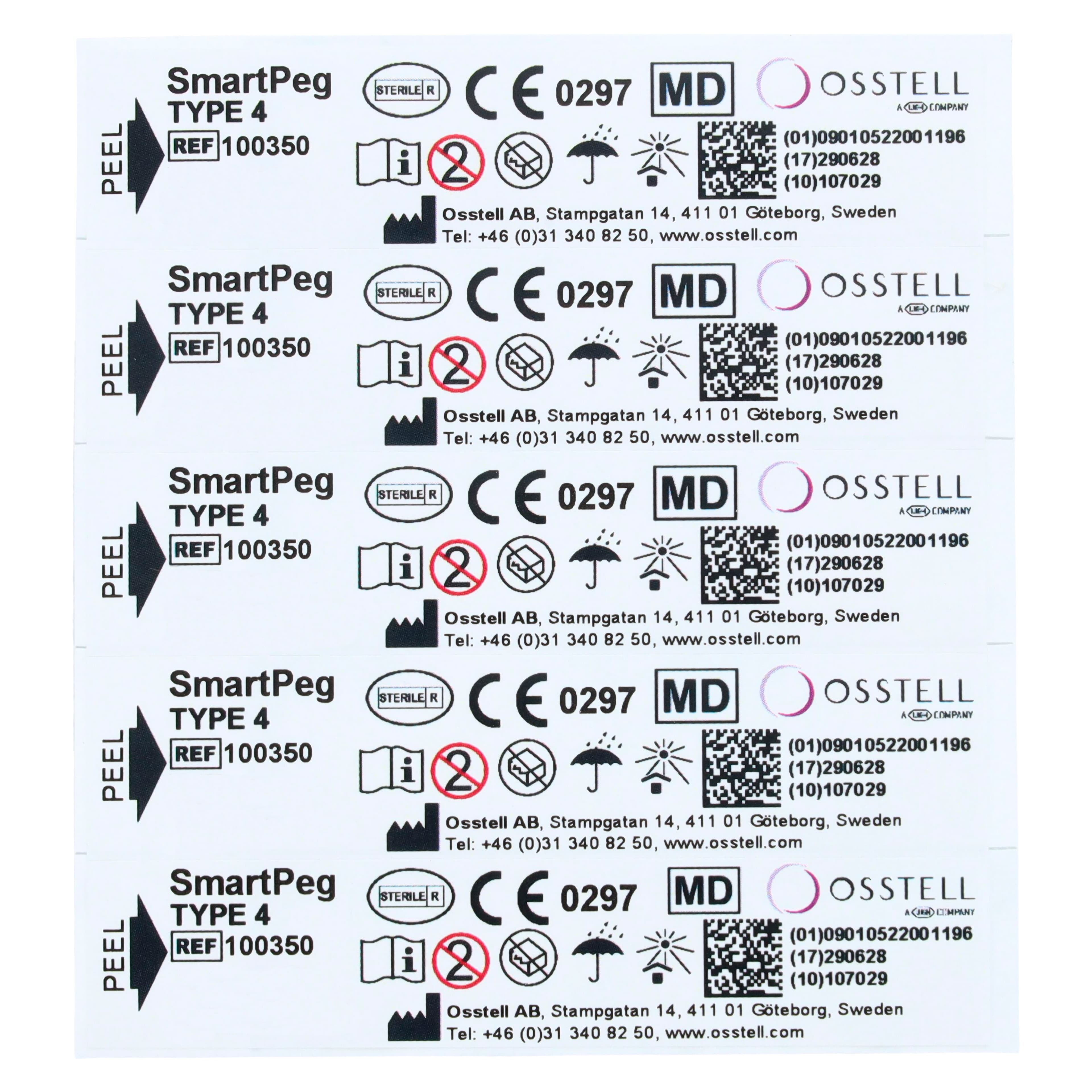 SmartPeg Type 4, Single Use Sterile, Non-Latex, 5/Pack thumbnail 3