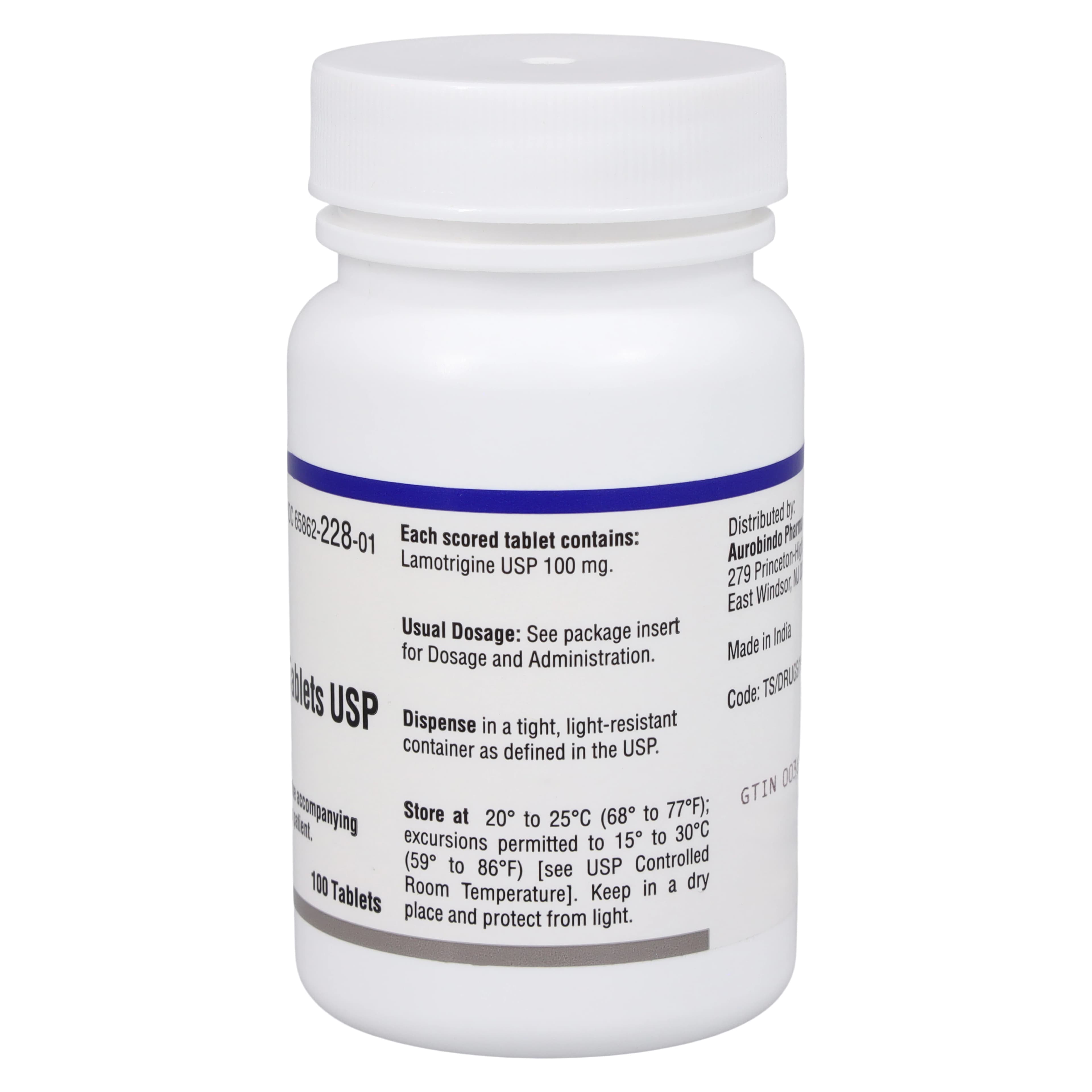 Lamotrigine Tablets 100mg, 100 Count Bottle (Lannett) thumbnail 2
