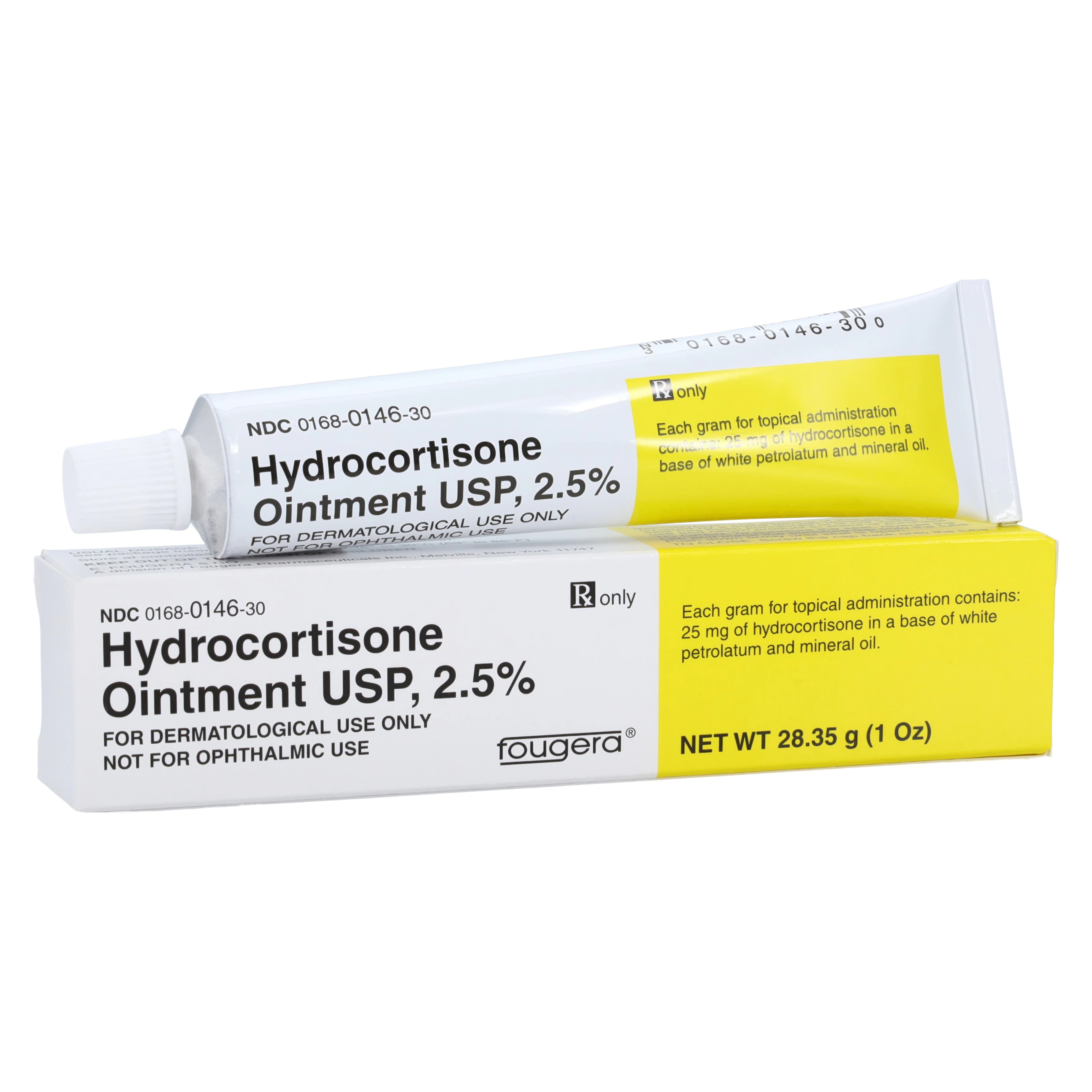 Hydrocortisone Ointment RX, 2.5%, 1 oz Tube, Sandoz - Hydrocortisone Ointment RX - Image 1