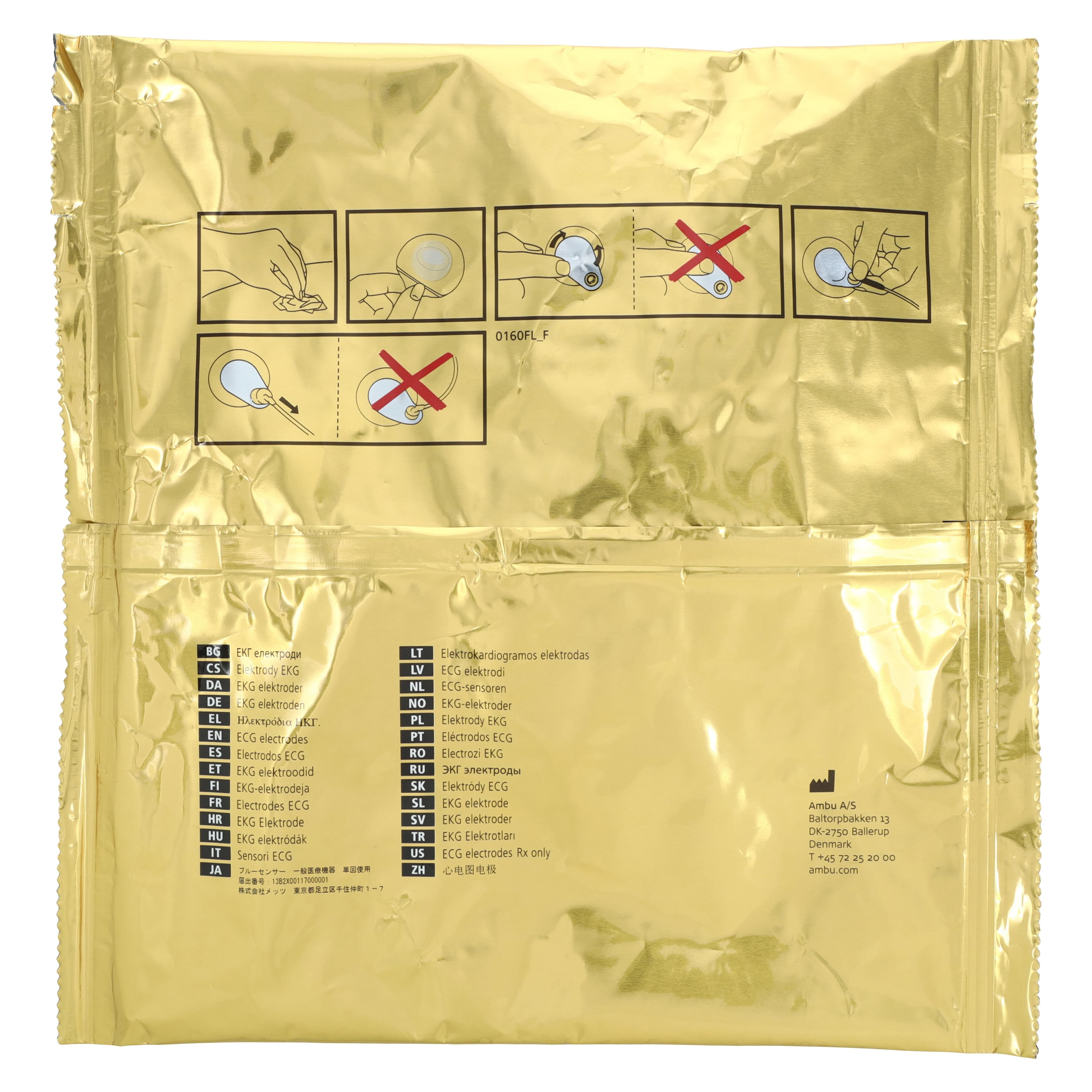 Ambu BlueSensor VLC ECG Electrode, 72x68mm, Disposable, 25/Package thumbnail 4
