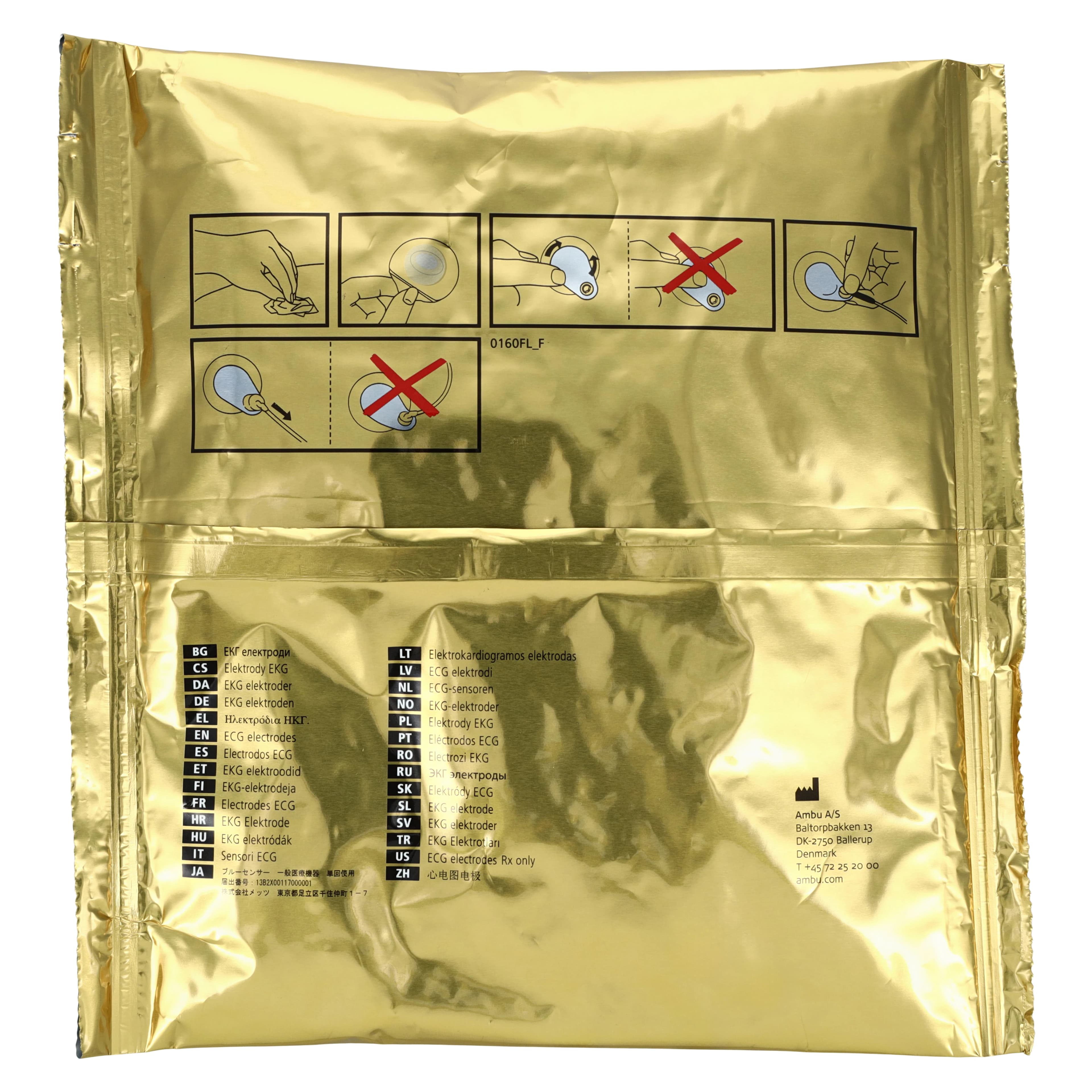 Ambu BlueSensor M ECG Electrode, 40x34mm, Disposable, 50/Pk thumbnail 4