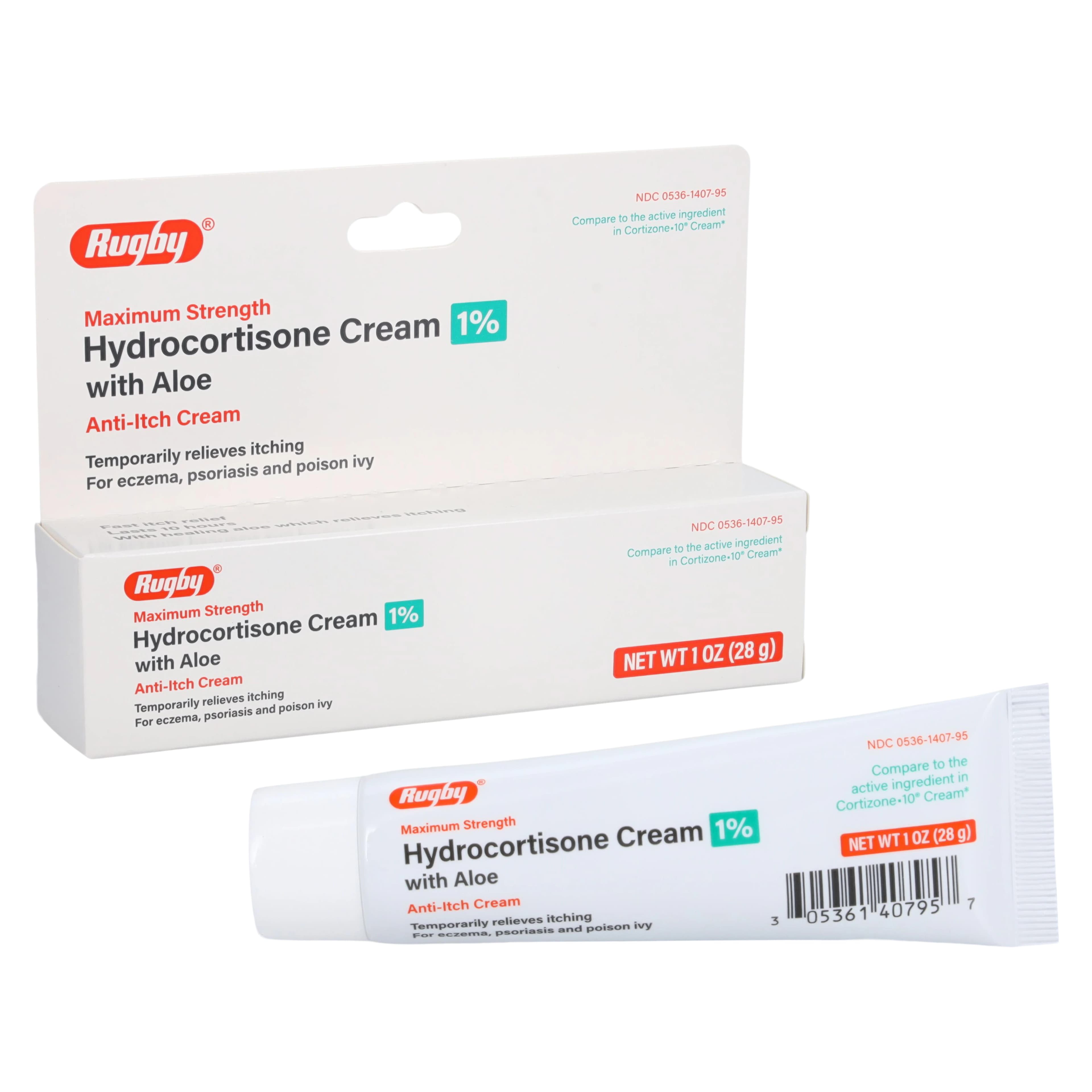 Hydrocortisone Cream with Aloe, 1%, 1 oz Tube - Hydrocortisone Cream W/Aloe - Image 1