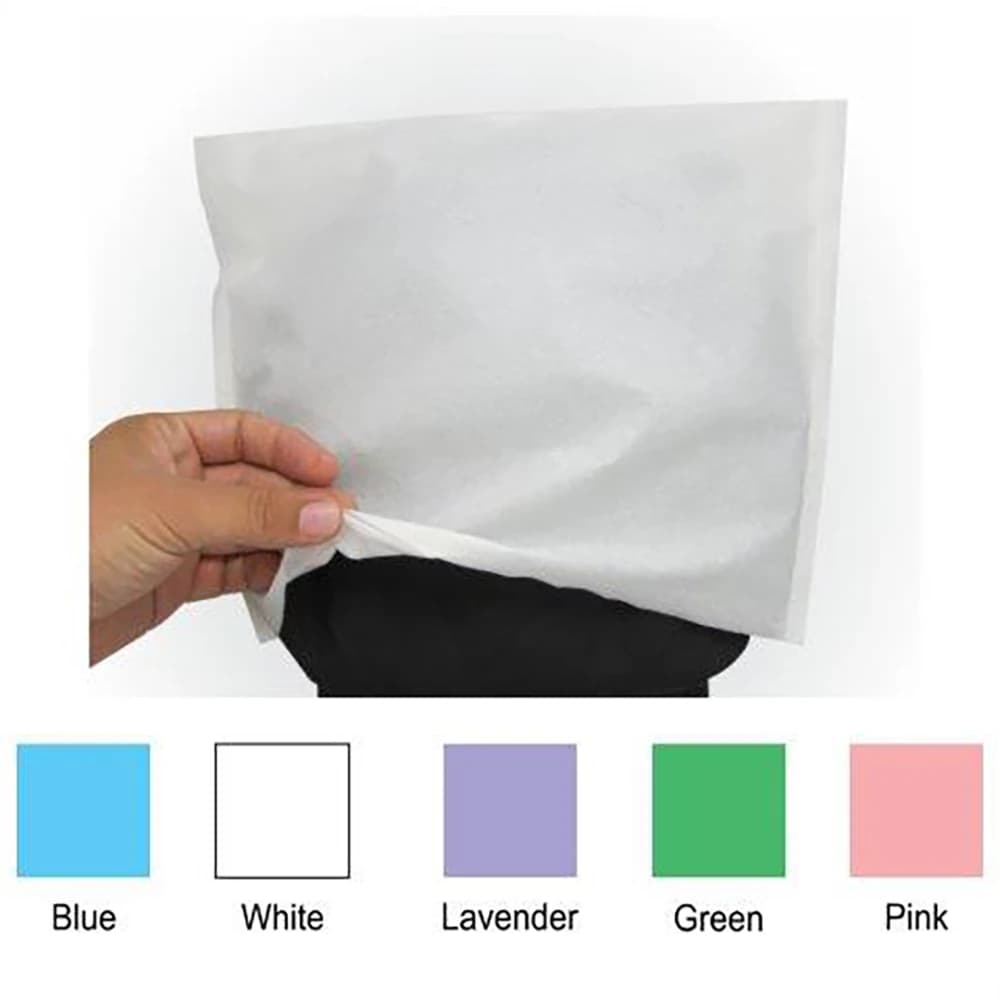 UNiPACK Headrest Cover, Tissue/Poly, Blue, 10 in x 10 in, Disposable, Non-Sterile, 500/Case - Headrest Cover T/P Blue - Image 1
