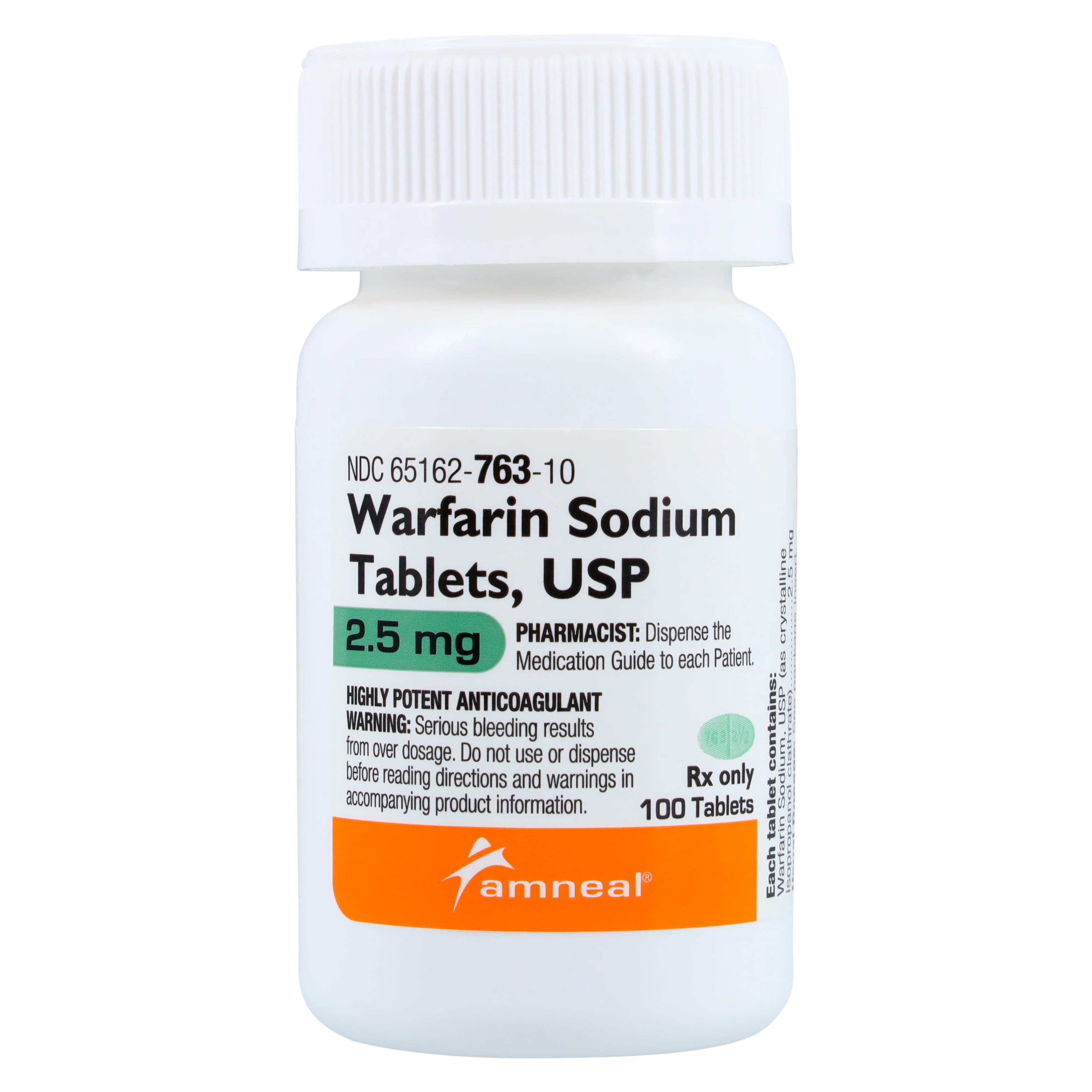 Warfarin Sodium Tablets, 2.5 mg, 100 Tablets per Bottle - Warfarin Sodium Tablets - Image 1