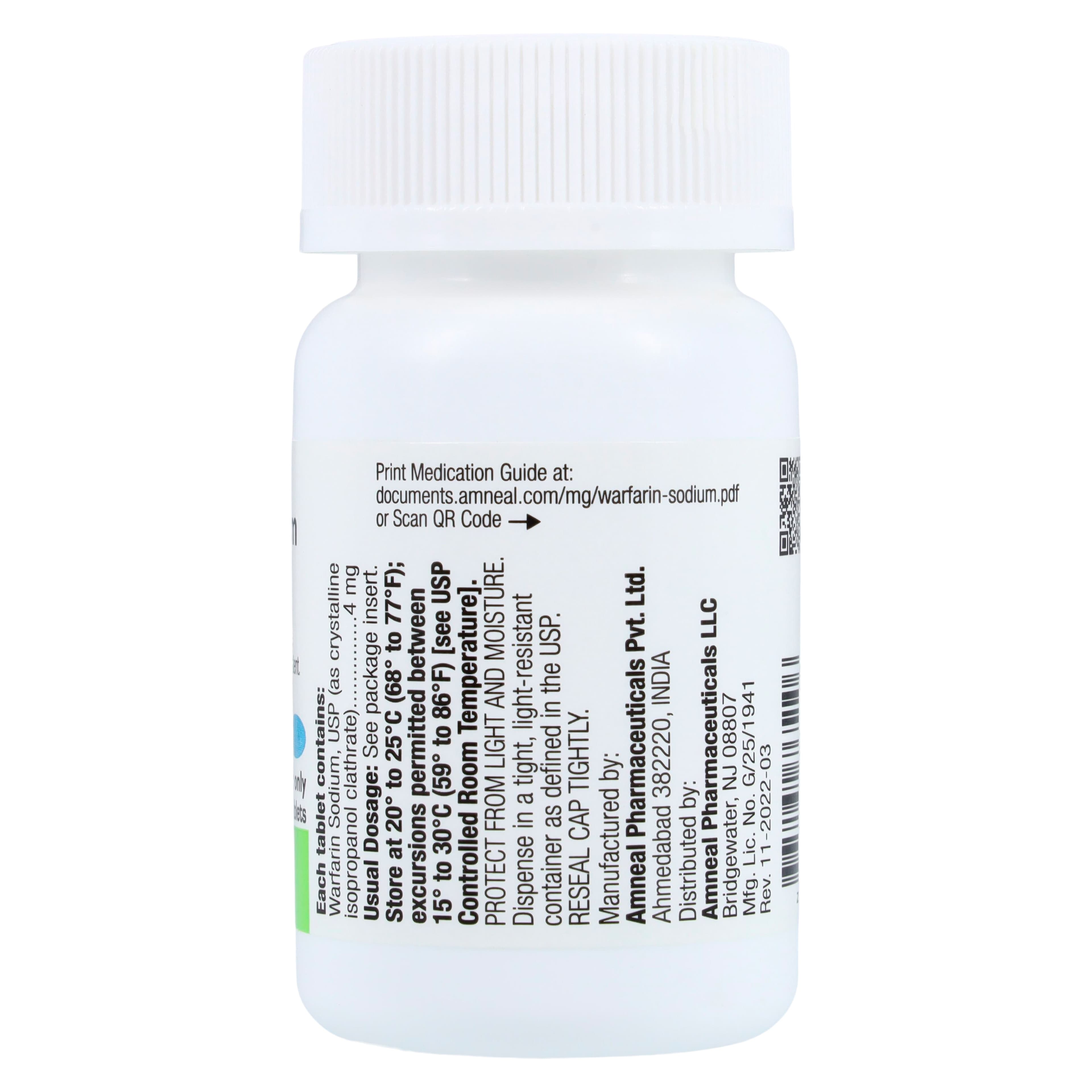 Warfarin Sodium Tablets, 4 mg, 100 Tablets per Bottle thumbnail 2