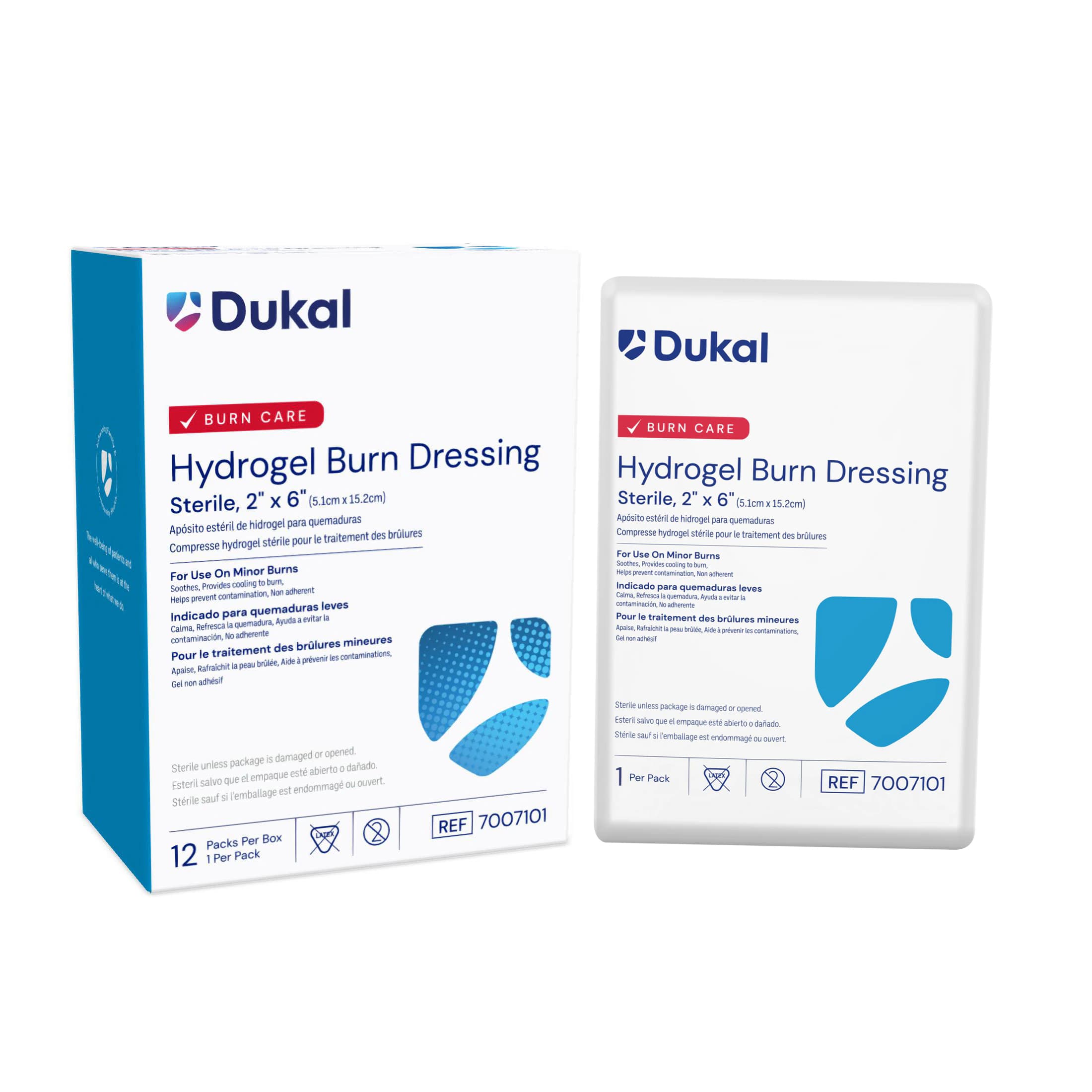 Dukal Hydrogel Burn Dressing, Sterile, 2" x 6", 192/Case - Hydrogel Burn Dressing ST - Image 1