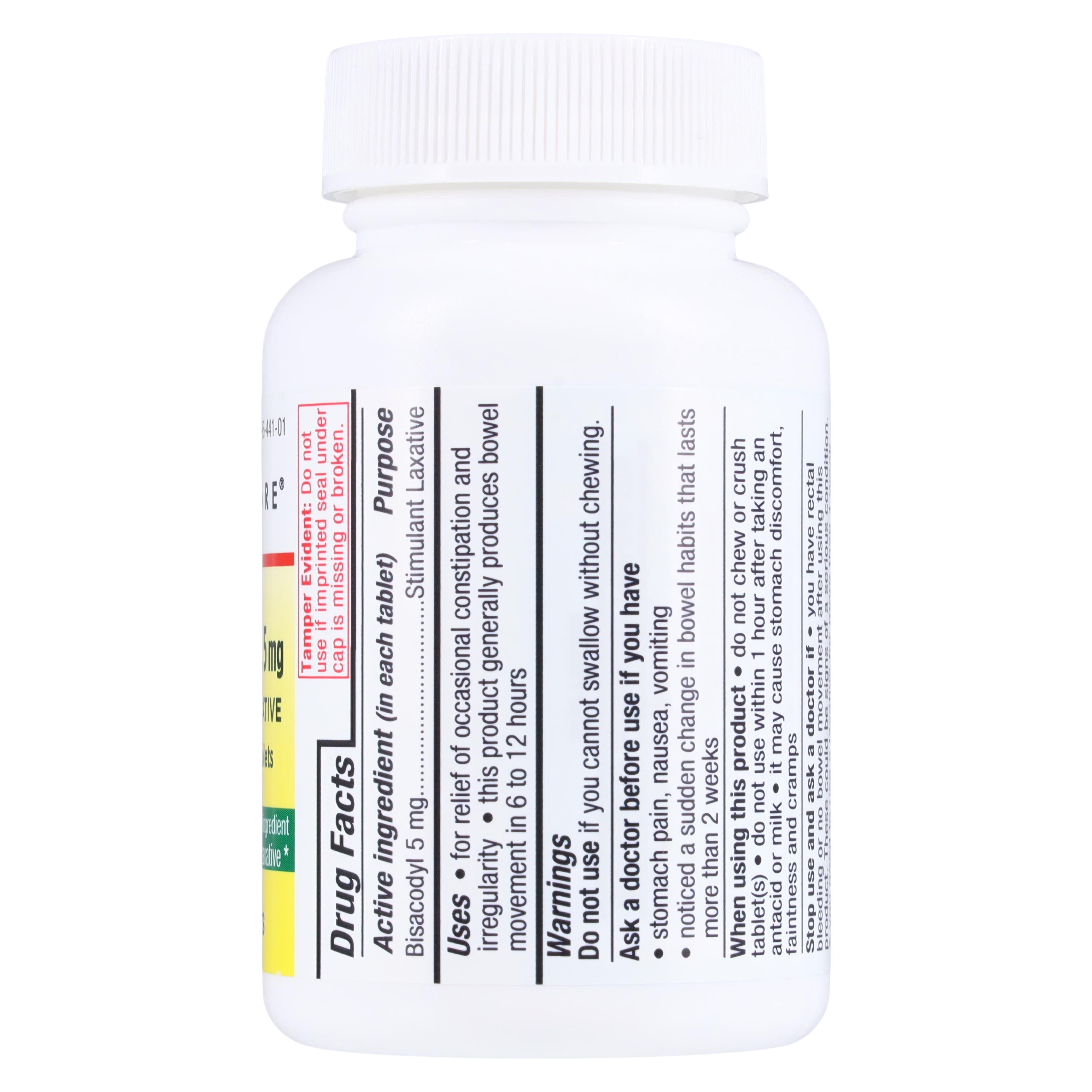 Geri-Care Bisacodyl EC Tablets, 5mg, 100/Bottle thumbnail 2